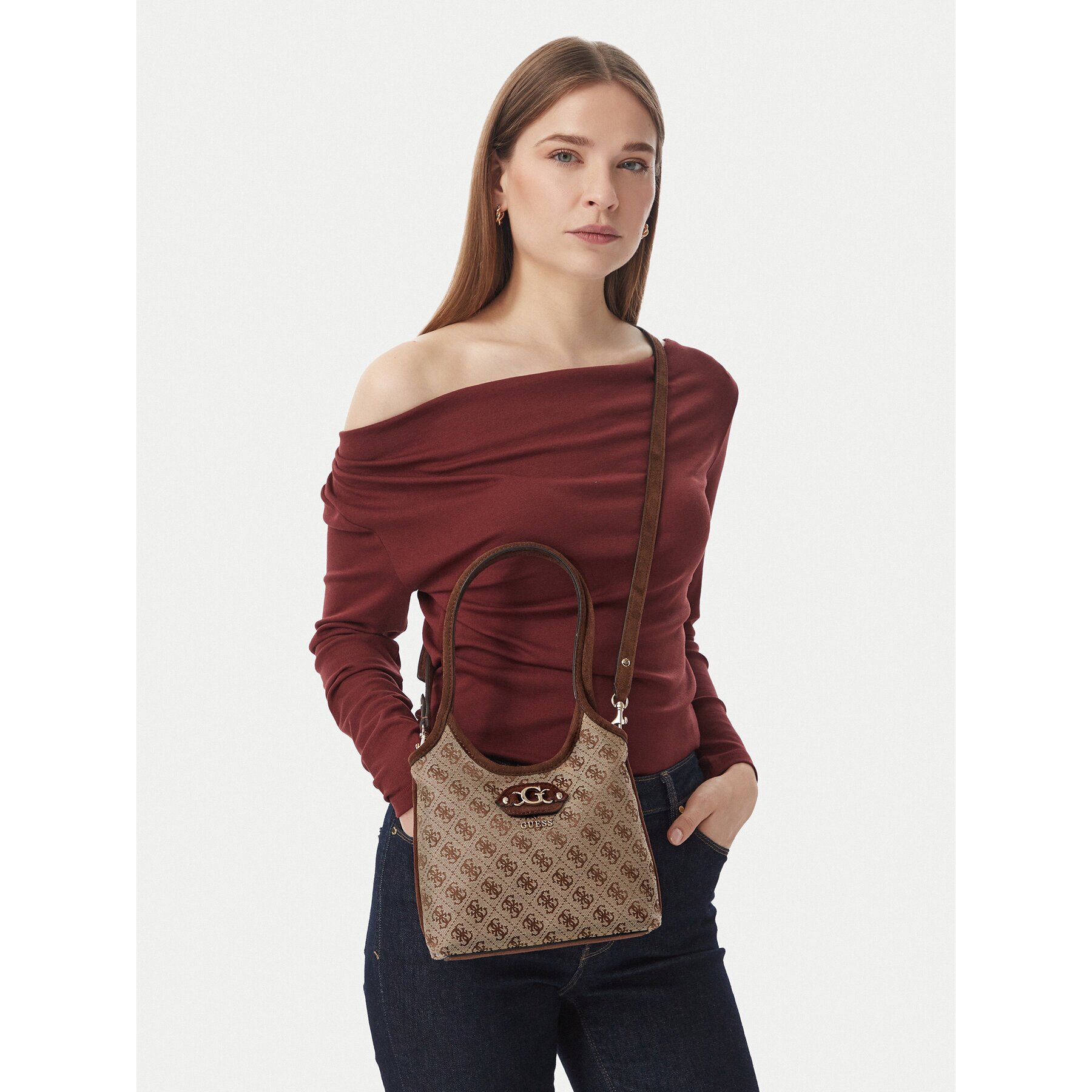 Guess Дамска чанта Samantha Mini HWJG23 13750