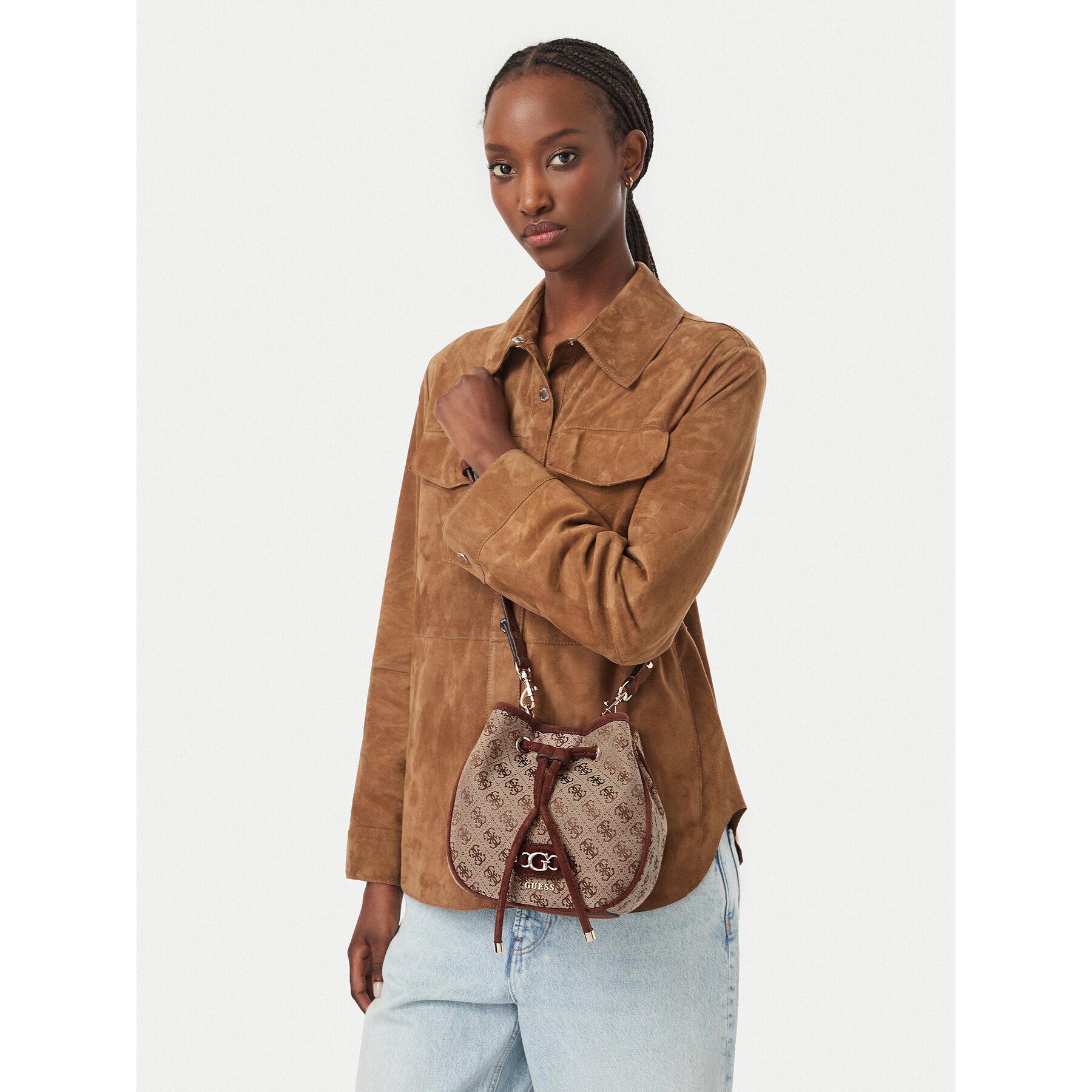 Guess Дамска чанта Samantha Mini HWJG23 13770