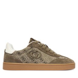 Guess Сникърси FLTJAC LEA12 Каки