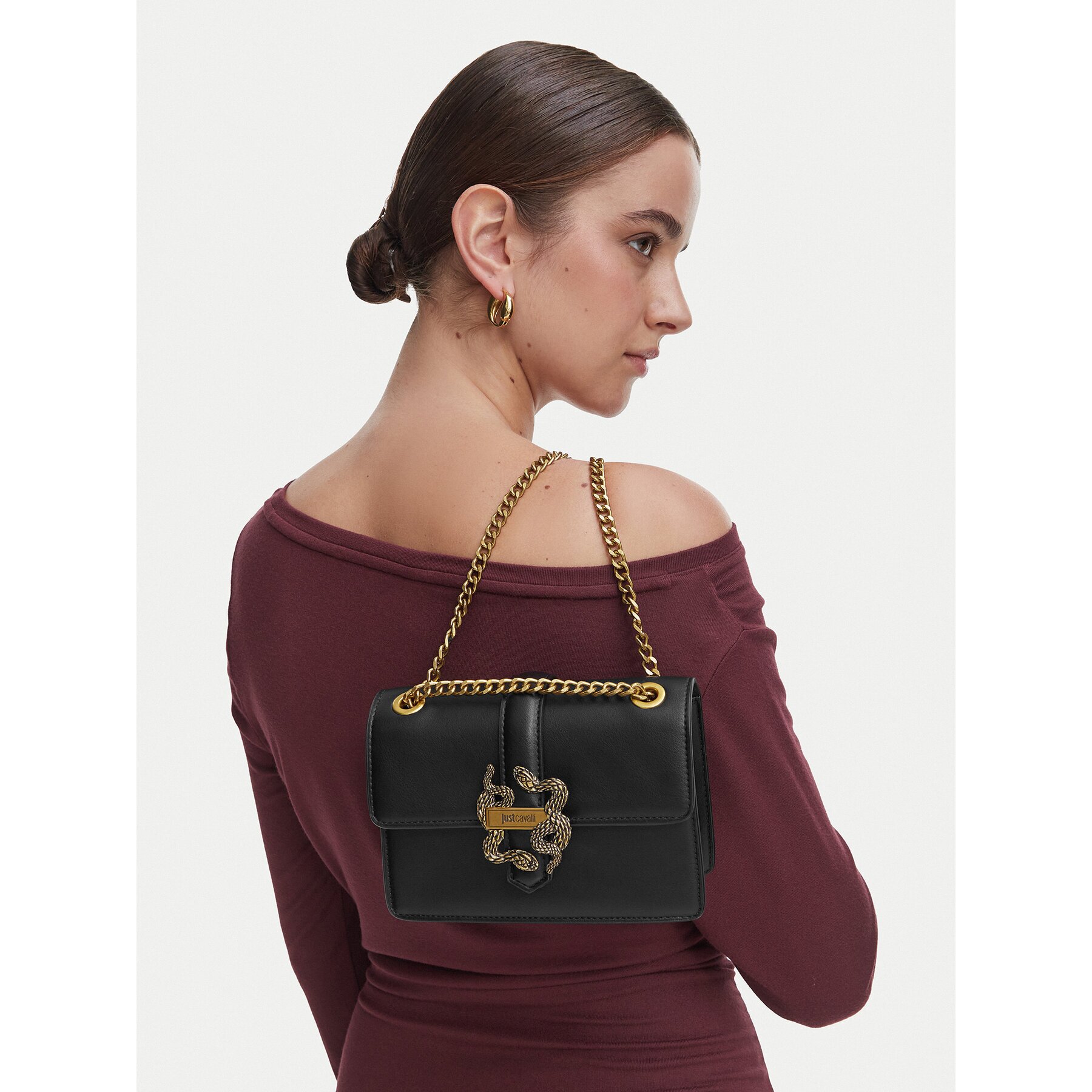 Just Cavalli Дамска чанта Iconic Snakes 81RA4BA3 ZSA89