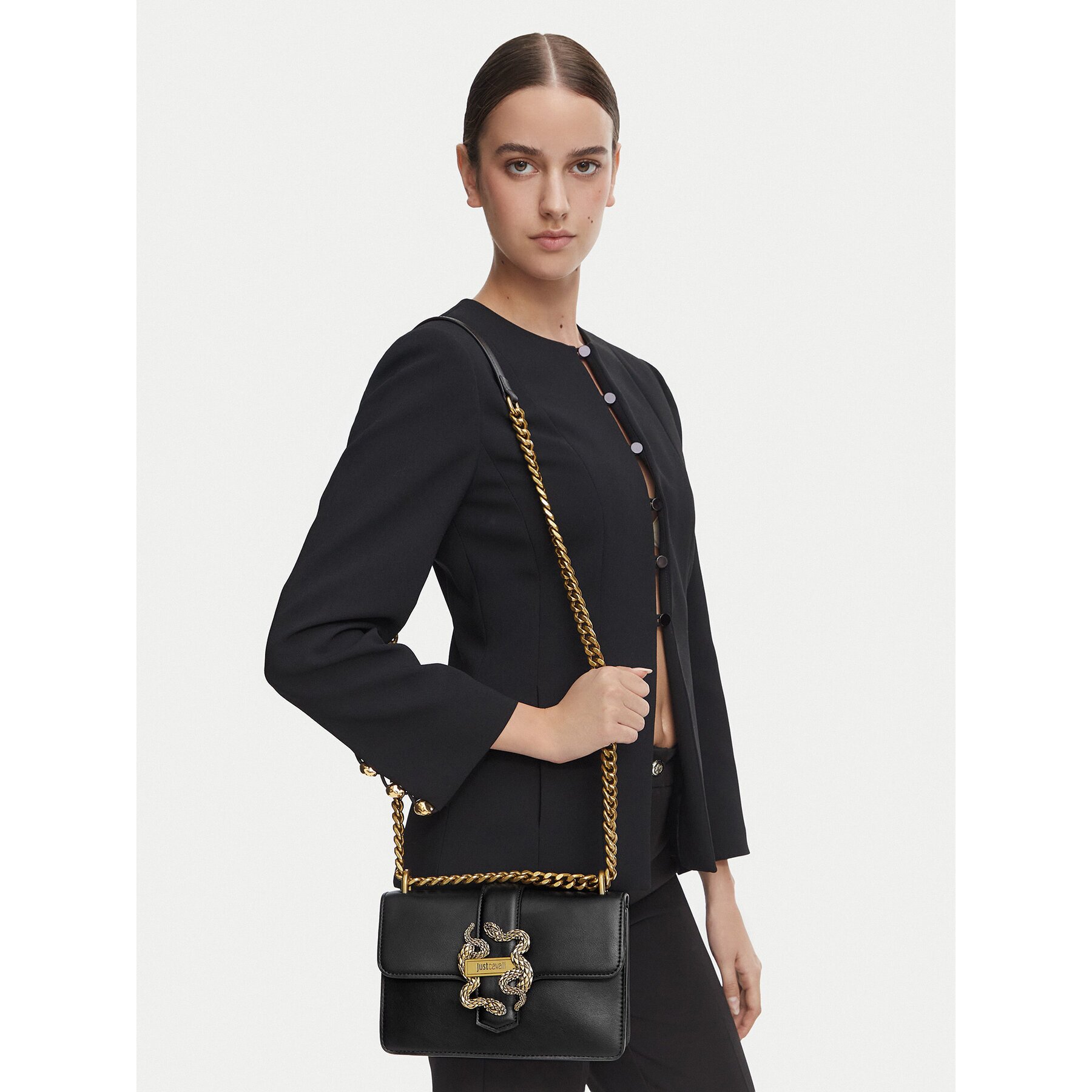 Just Cavalli Дамска чанта Iconic Snakes 81RA4BAF ZSA89