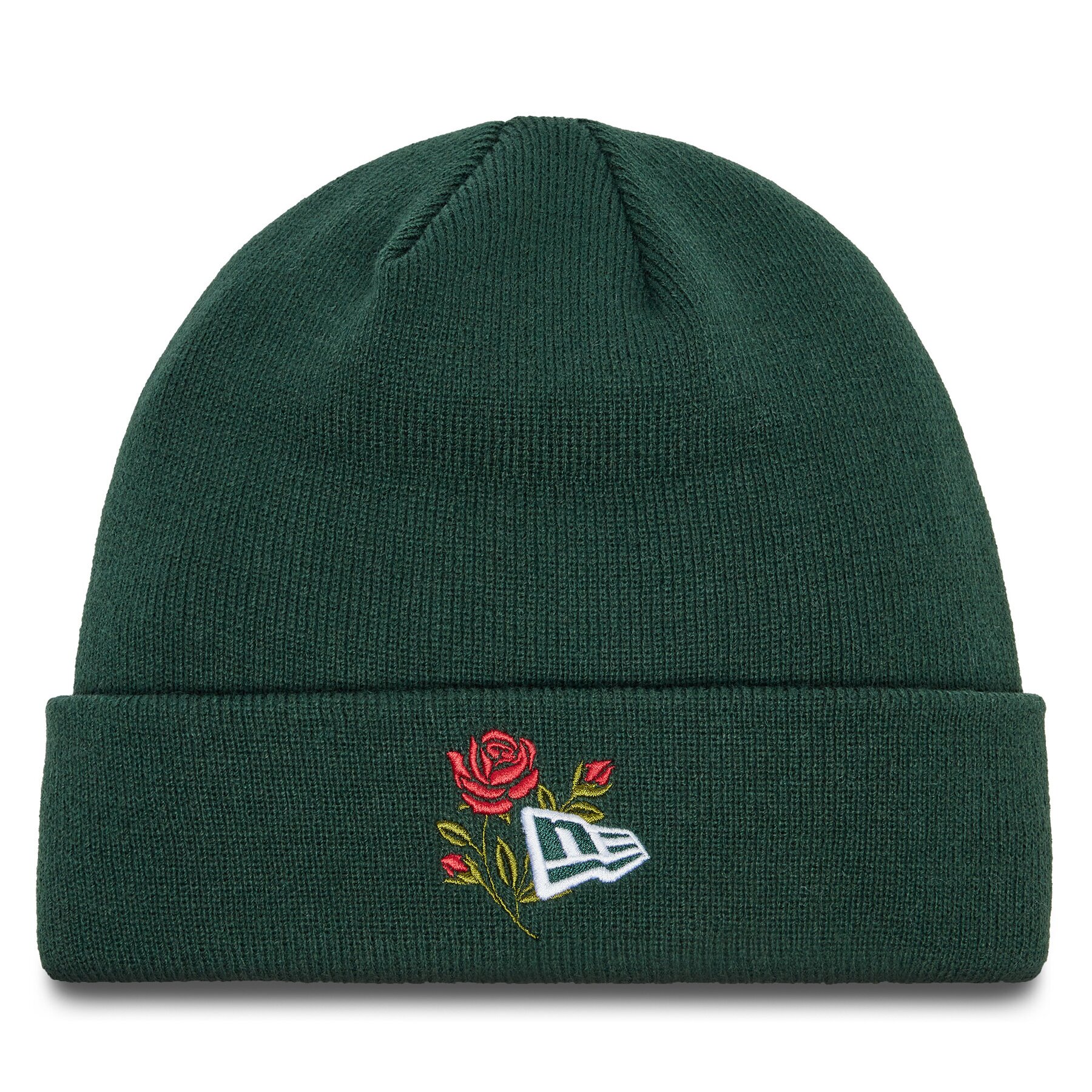 New Era Шапка Rose Icon Cuff Knit Beanie 60580736 Зелен