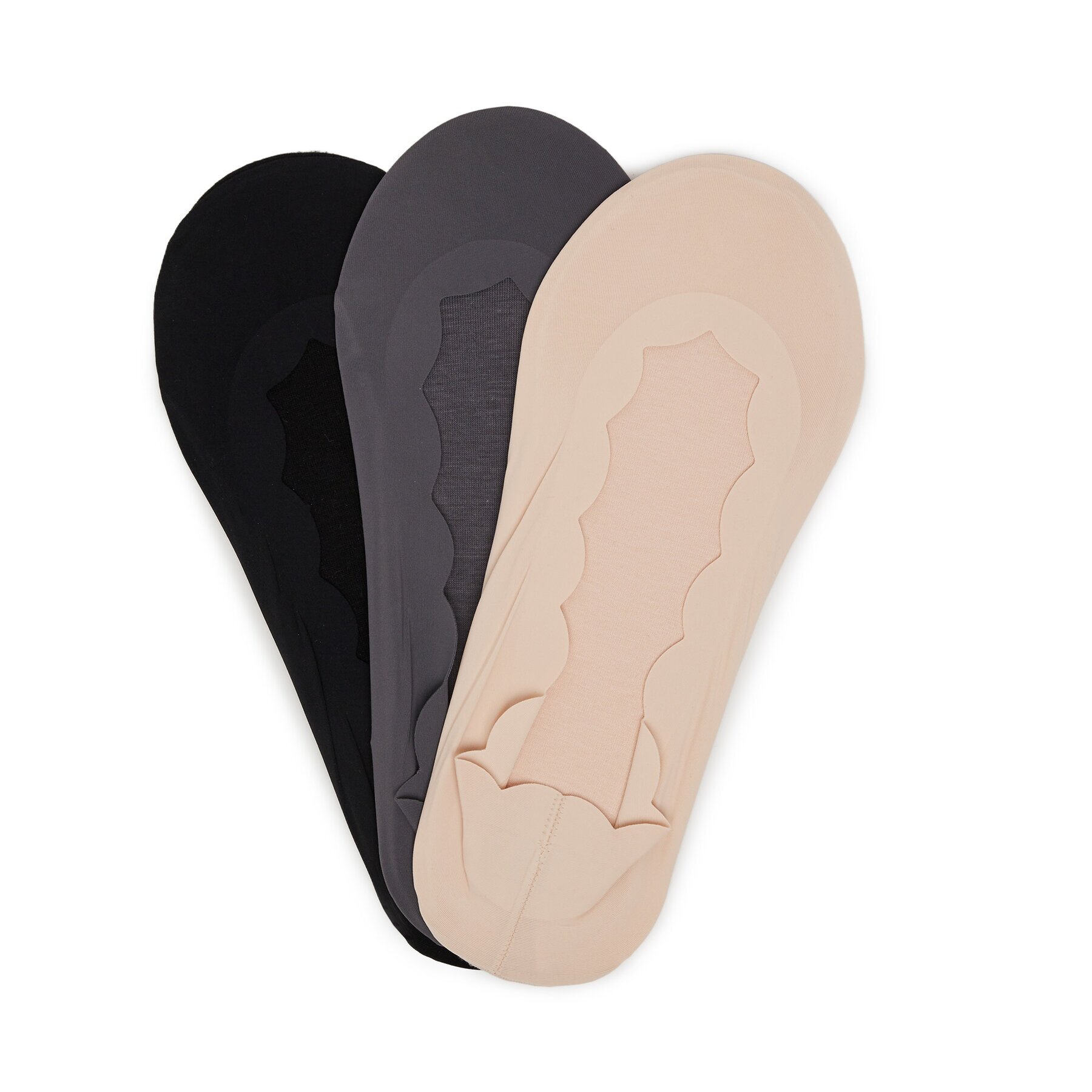 Nine West Чорапи тип терлици LA_NW_4WB_009_SS25 (3-PACK) BKACK/MIX