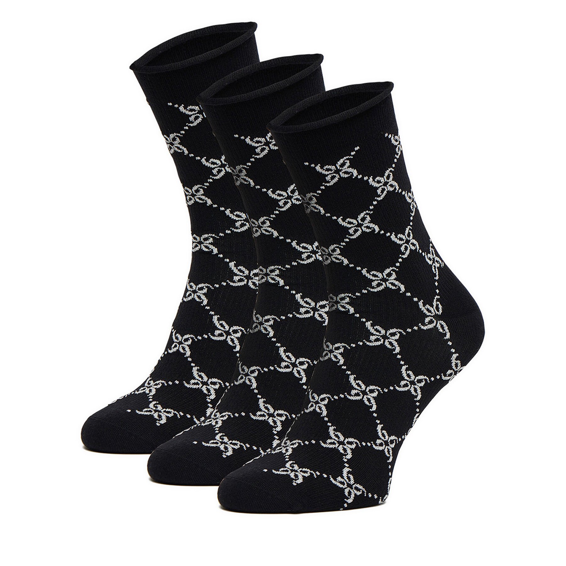 Nine West Дълги чорапи CEO_BR_NW_Silver_01_Z_AW25 (3 PACK)