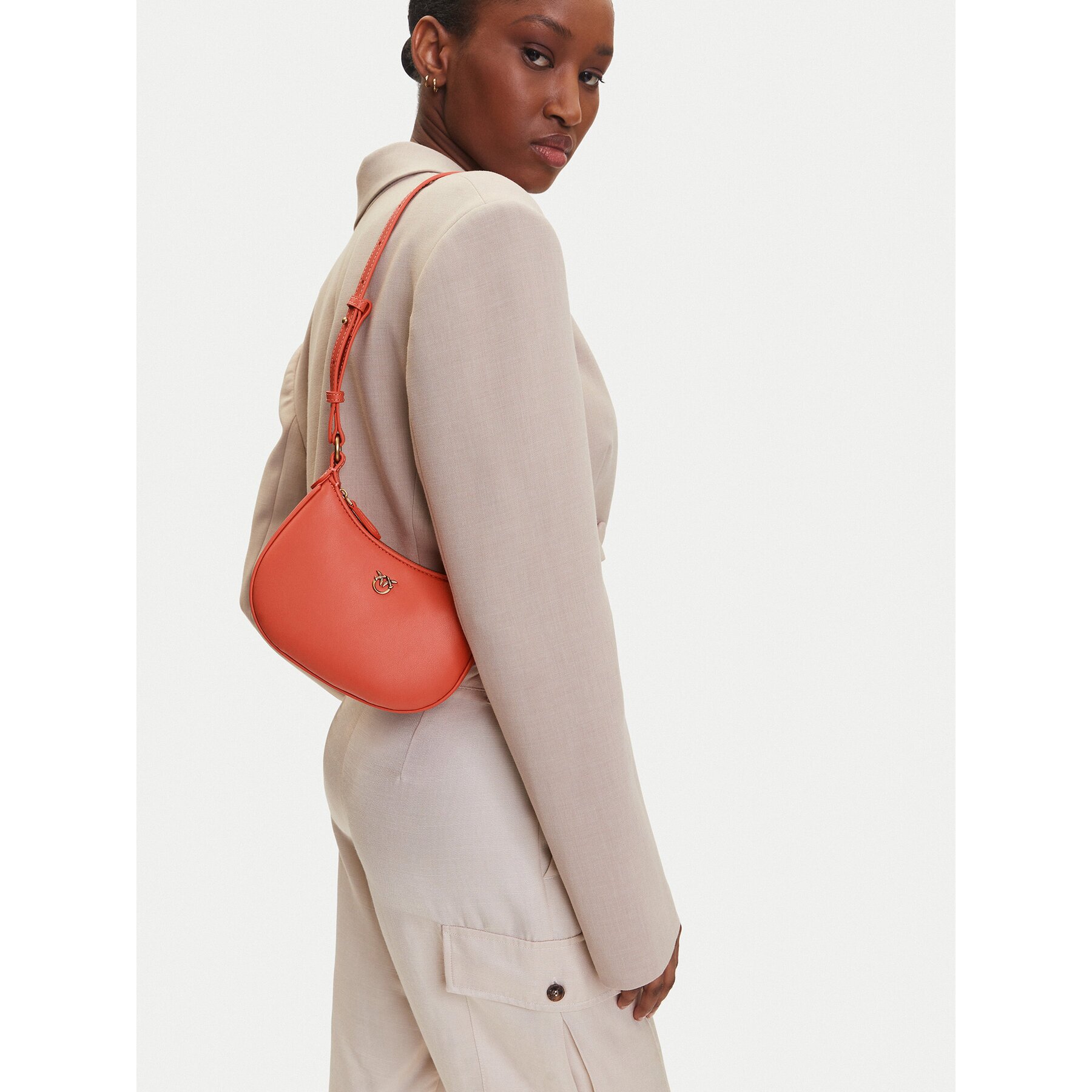 PINKO Дамска чанта Half Moon Baby PE 25 PLTT 103538 A0F1