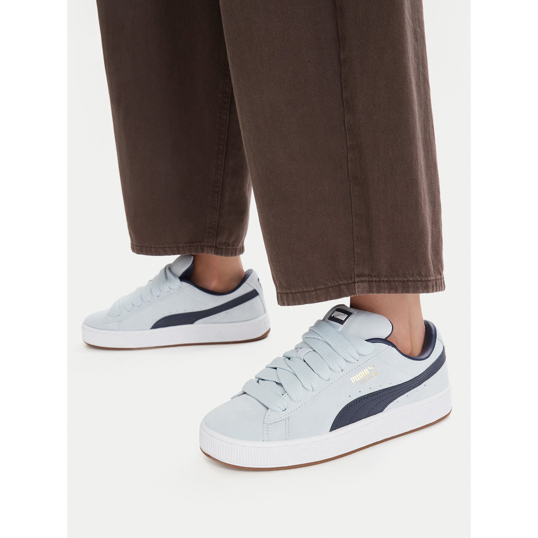 Puma Сникърси Suede XL Jr 396577 56 Светлосиньо