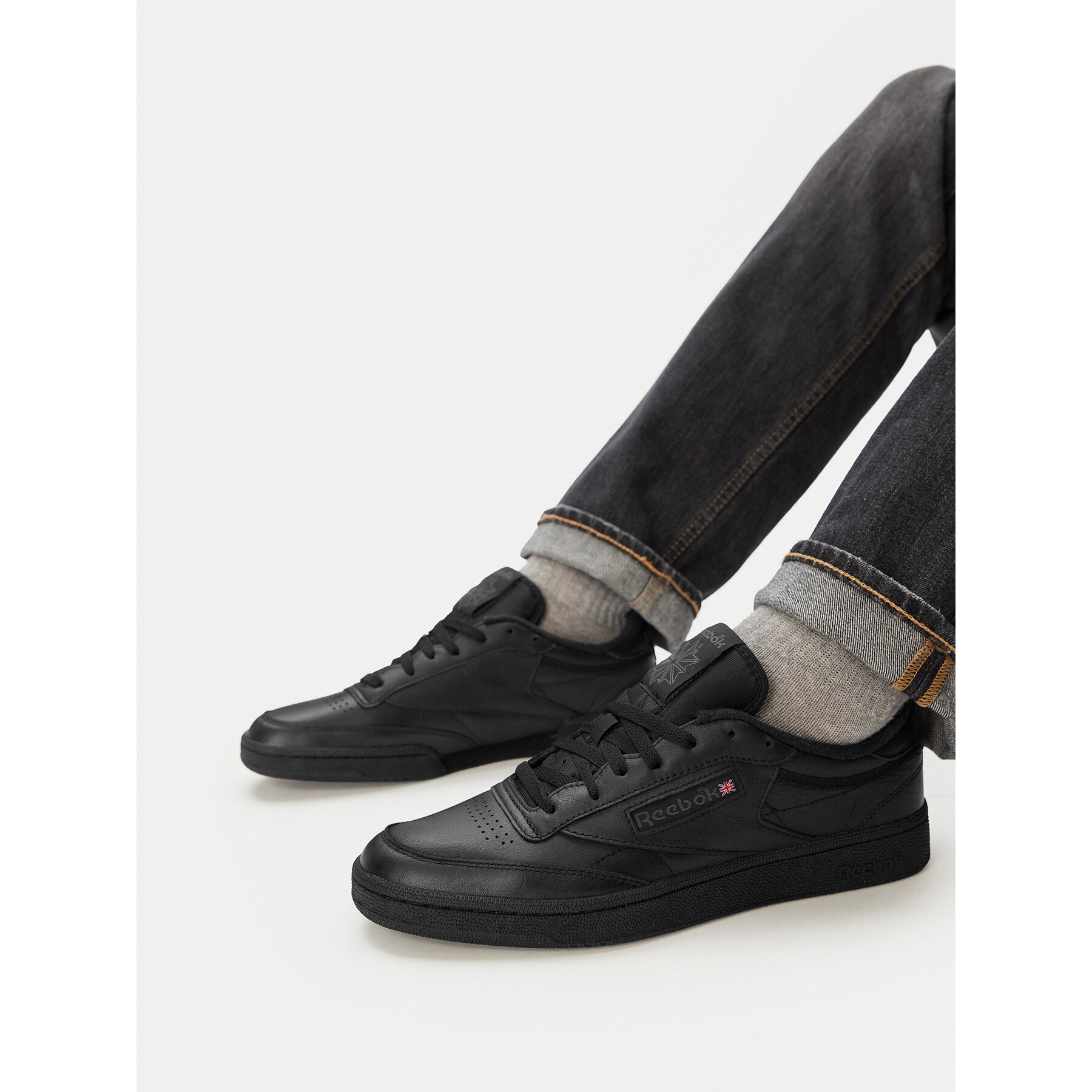 Reebok Сникърси EO-CLUB C 100000153 Черен