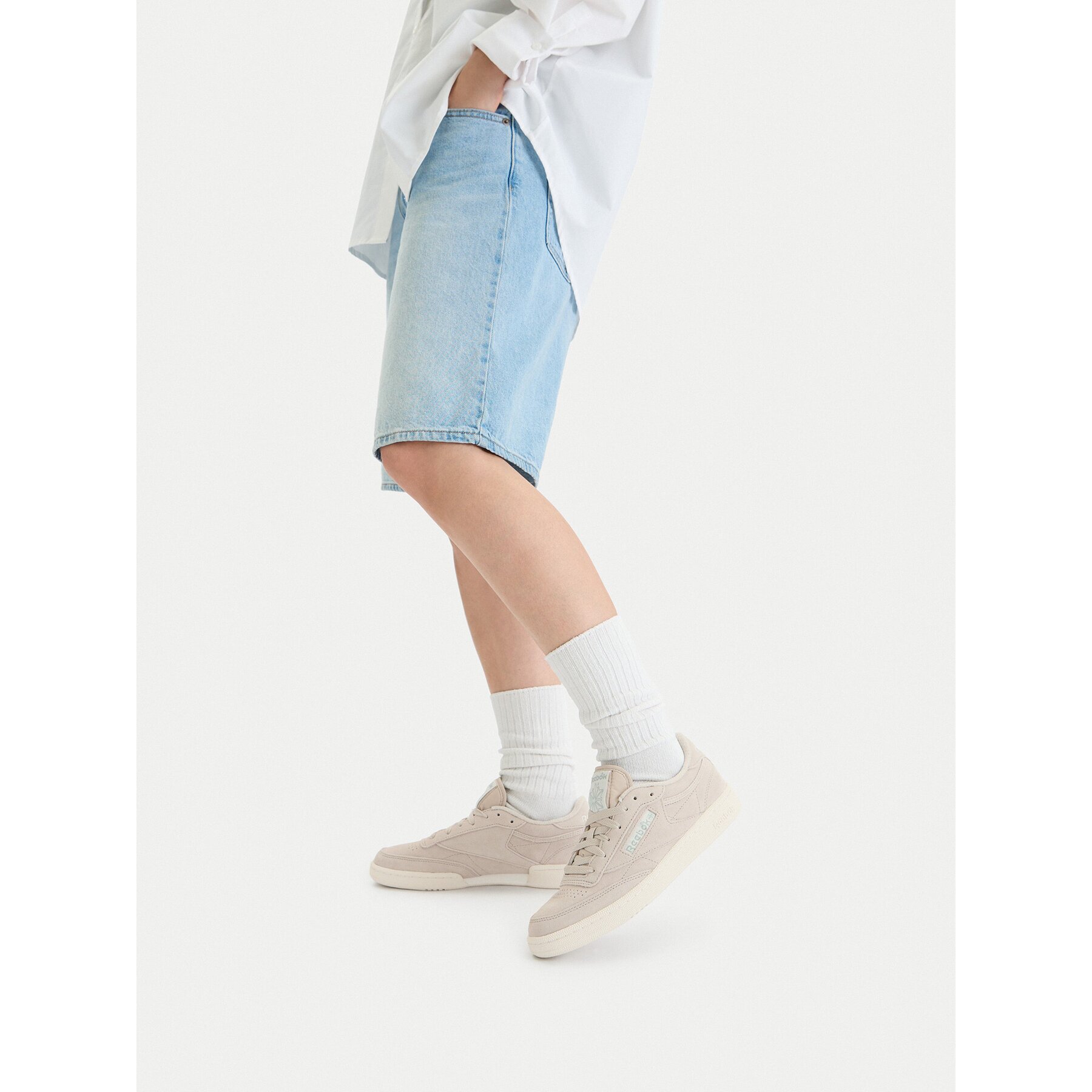 Reebok Сникърси EO-CLUB C 85 100263744 Сив
