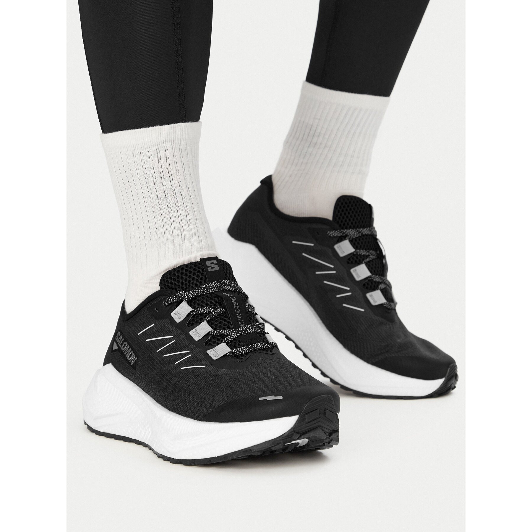 Salomon Маратонки за бягане Aero Blaze 3 Grvl L47914900 Черен