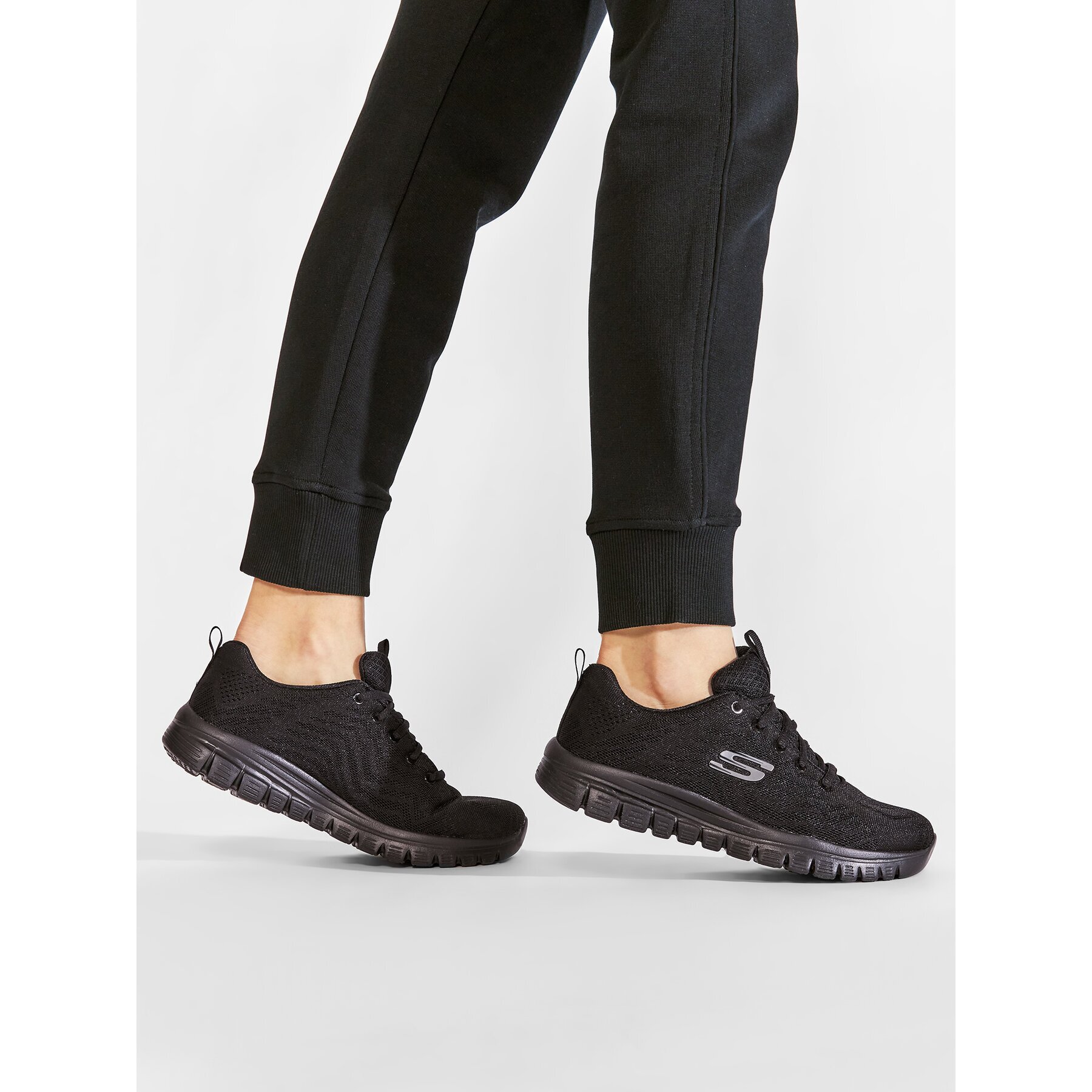 Skechers Сникърси Get Connected 12615/BBK
