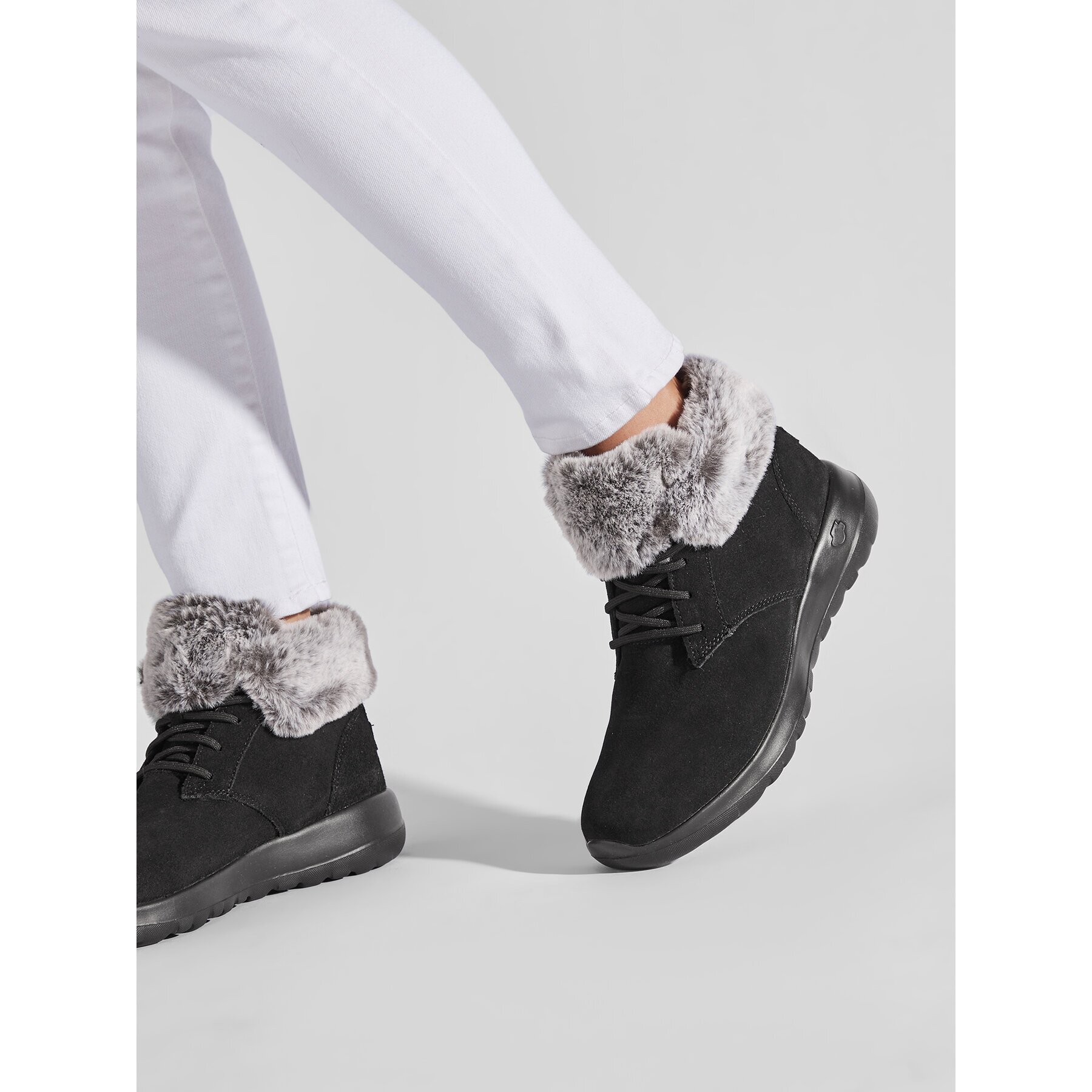 Skechers Зимни обувки On The Go Joy 144042/BKGY