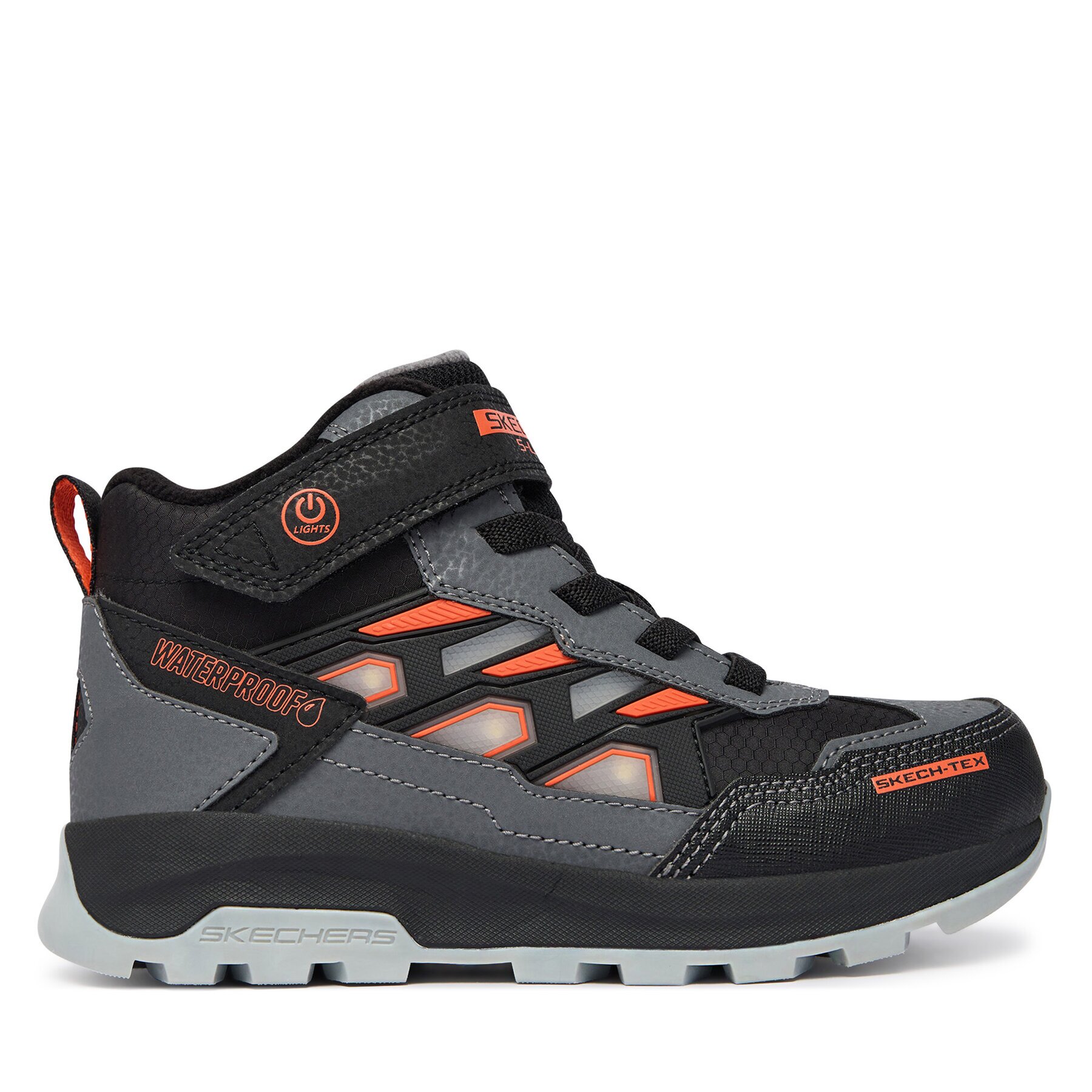 Skechers Зимни обувки S-Lights Waterproof: Storm Blazer - Glow Trail 406381L/BKOL
