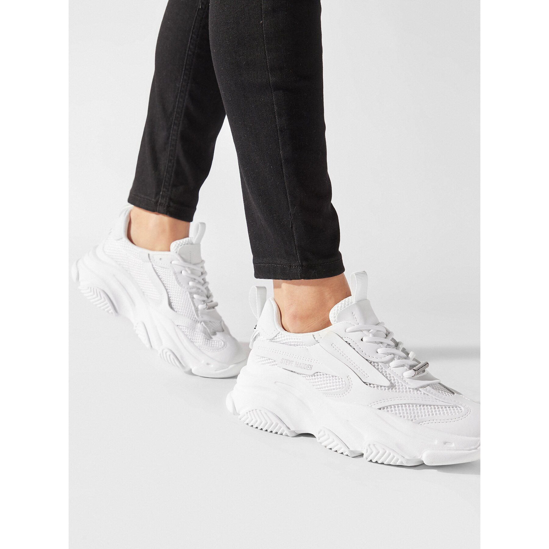 Steve Madden Сникърси Possession-E Sneaker SM19000033 SM19000033-002 Бял