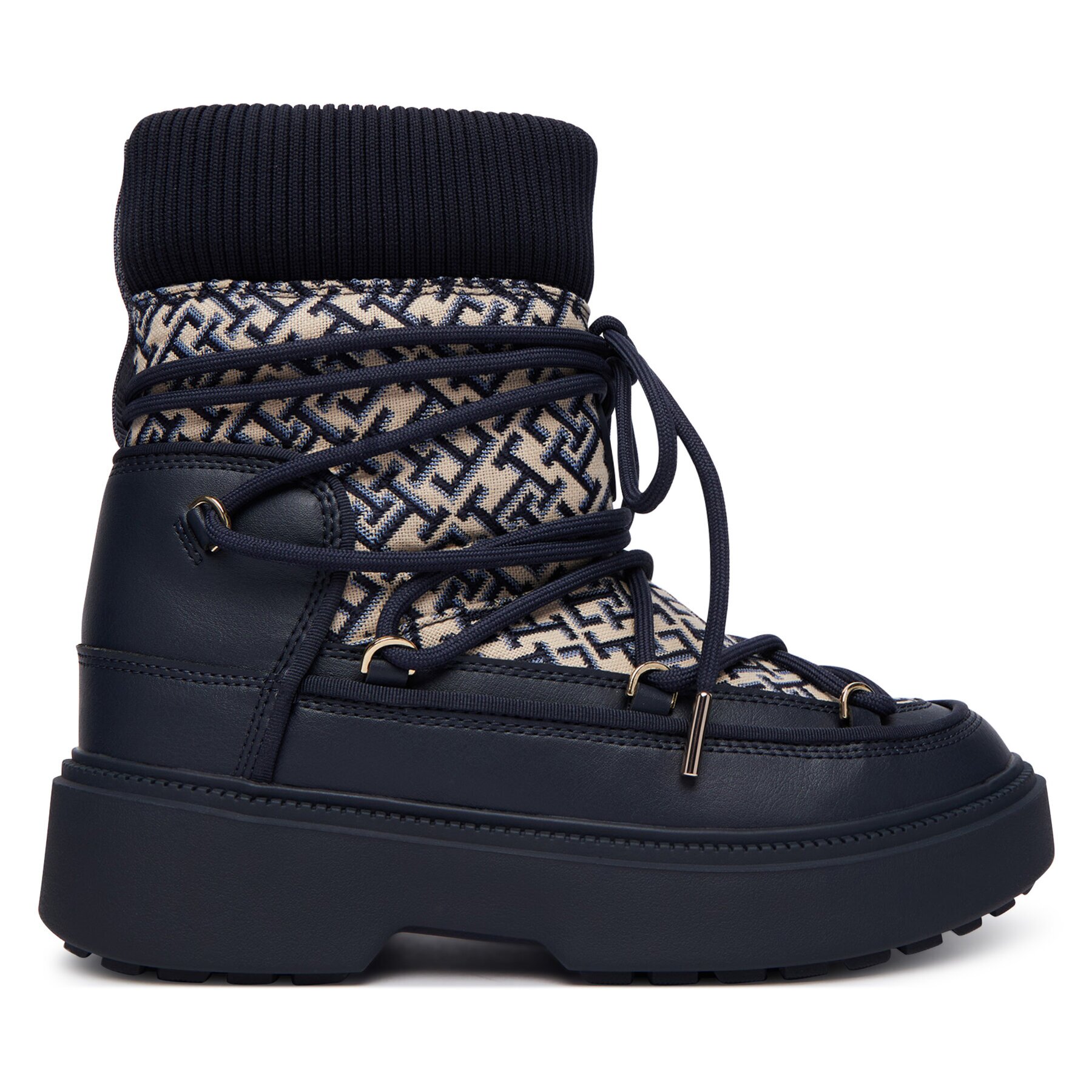 Tommy Hilfiger Апрески Monogram Water Resist Snow Boot FW0FW09491