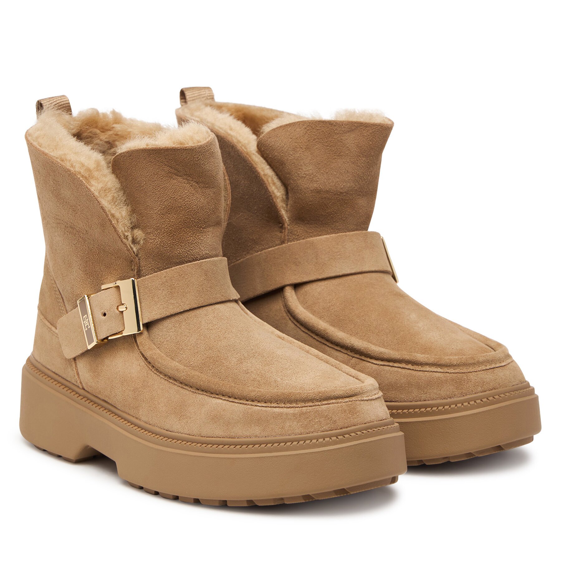 Tommy Hilfiger Апрески Th Buckle Shearling Snow Boot FW0FW09687