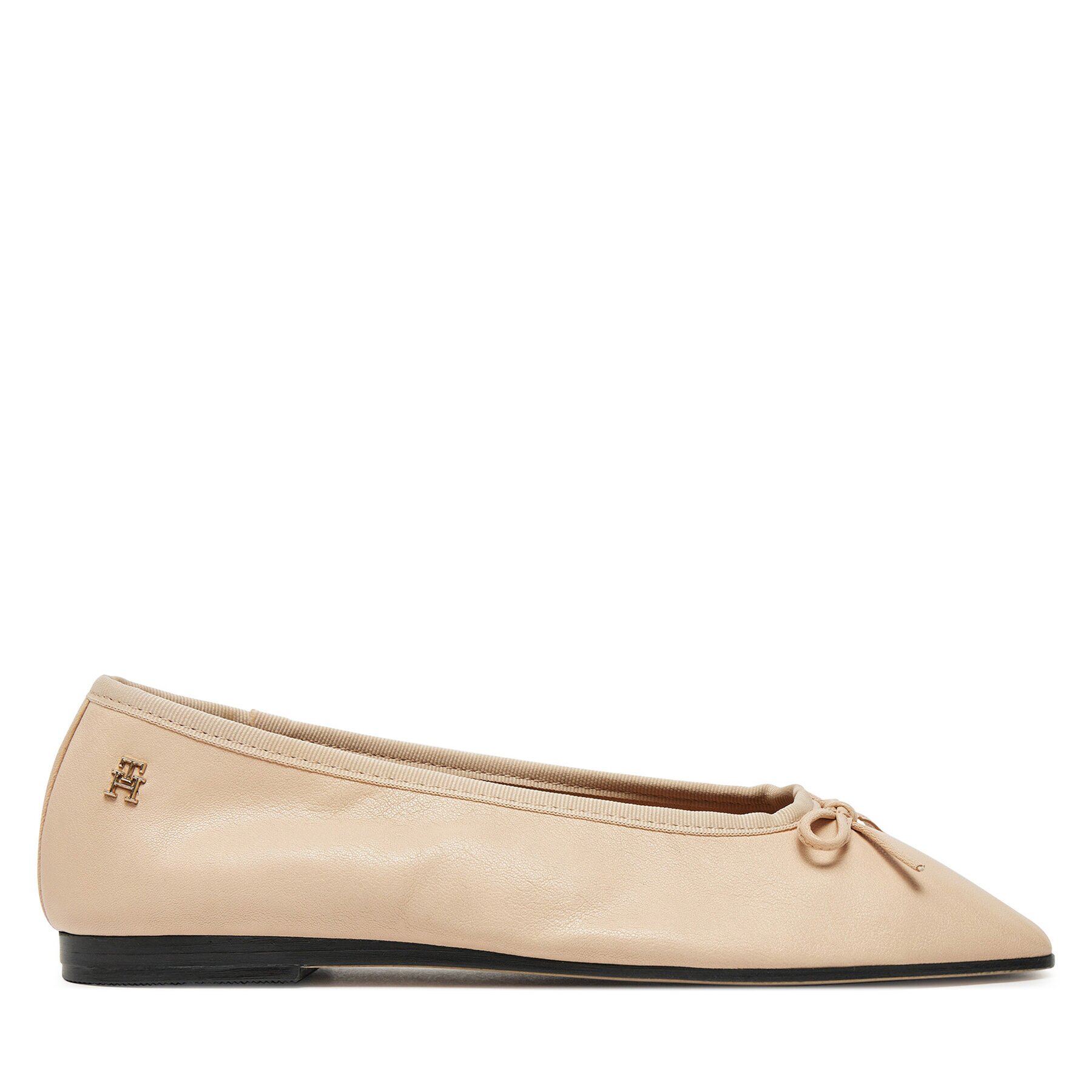 Tommy Hilfiger Балеринки Soft Leather Ballerina Bow FW0FW08355