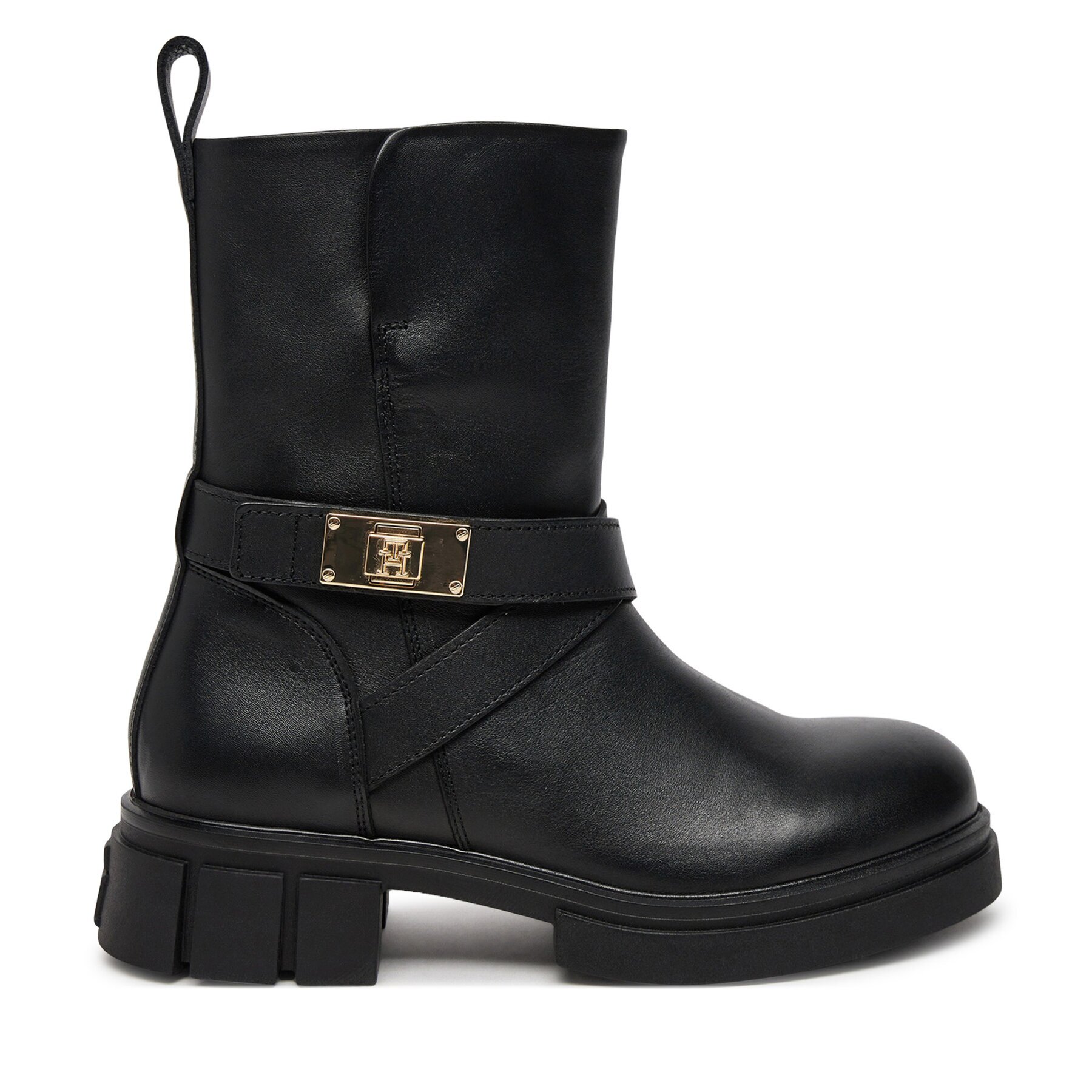 Tommy Hilfiger Боти Biker Leather FW0FW08313