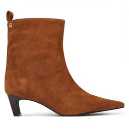 Tommy Hilfiger Боти Kitten Heel Suede Ankle Boot FW0FW09670