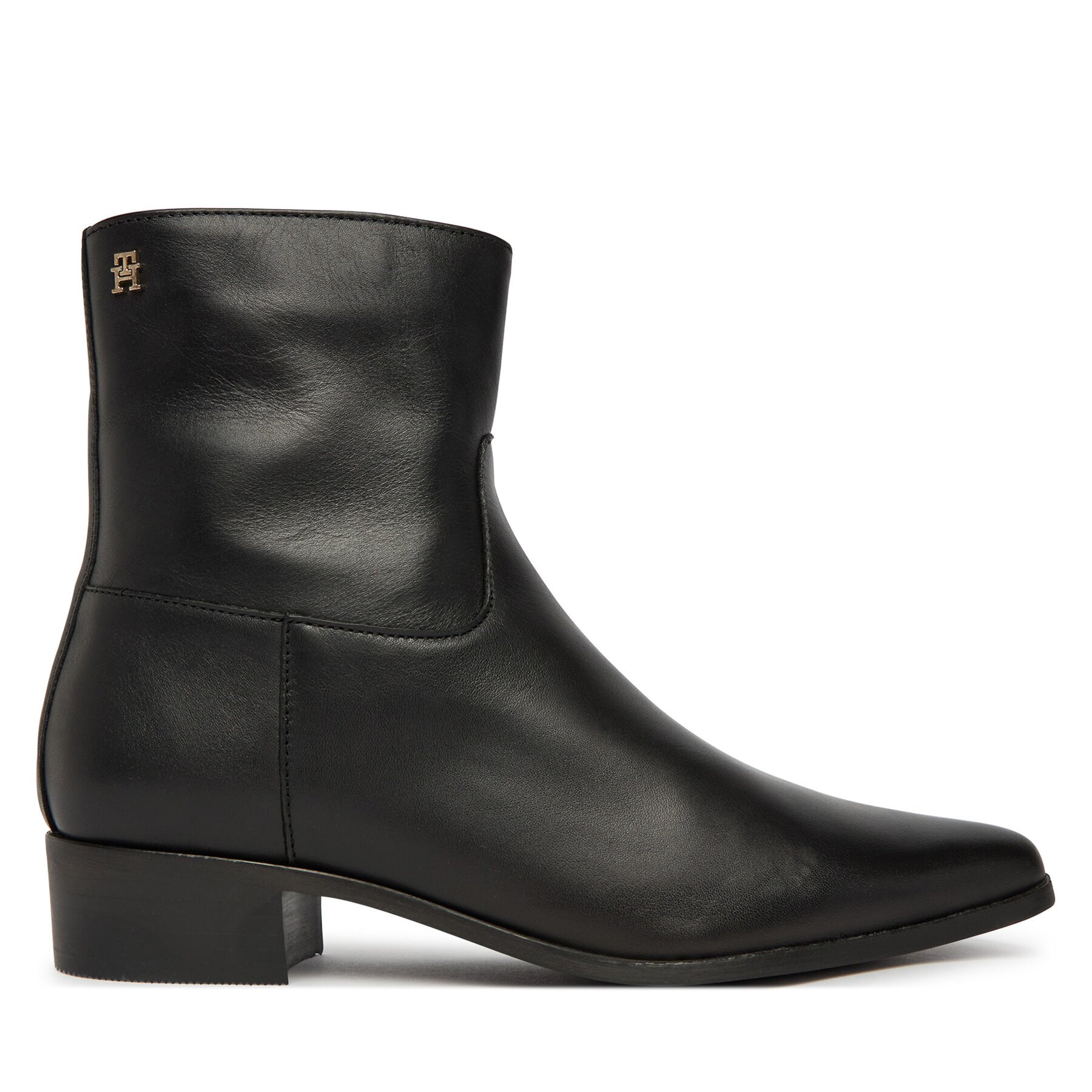 Tommy Hilfiger Боти Leather Ankle Boot W Zip FW0FW09921