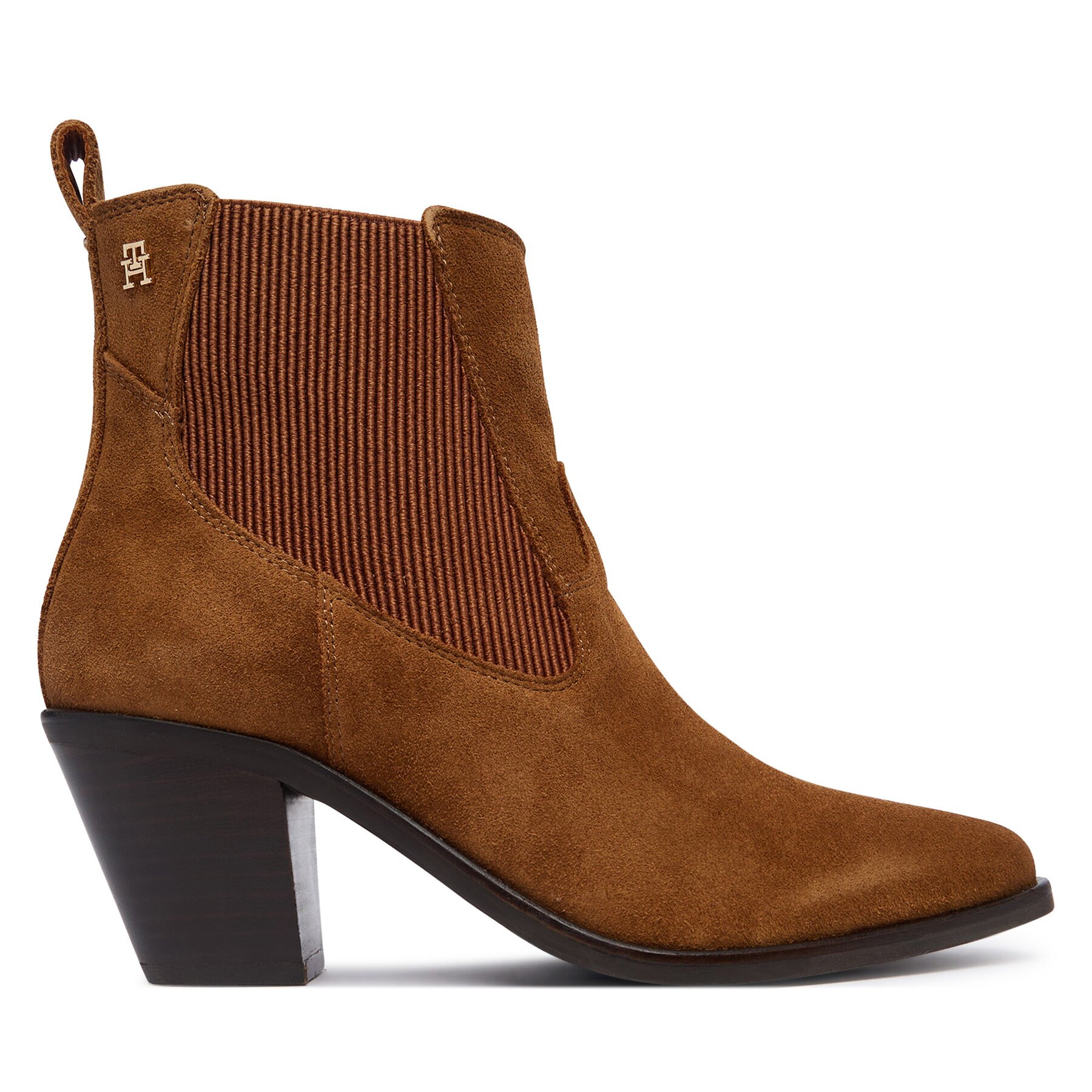 Tommy Hilfiger Боти Suede Western Chelsea Boot FW0FW09581