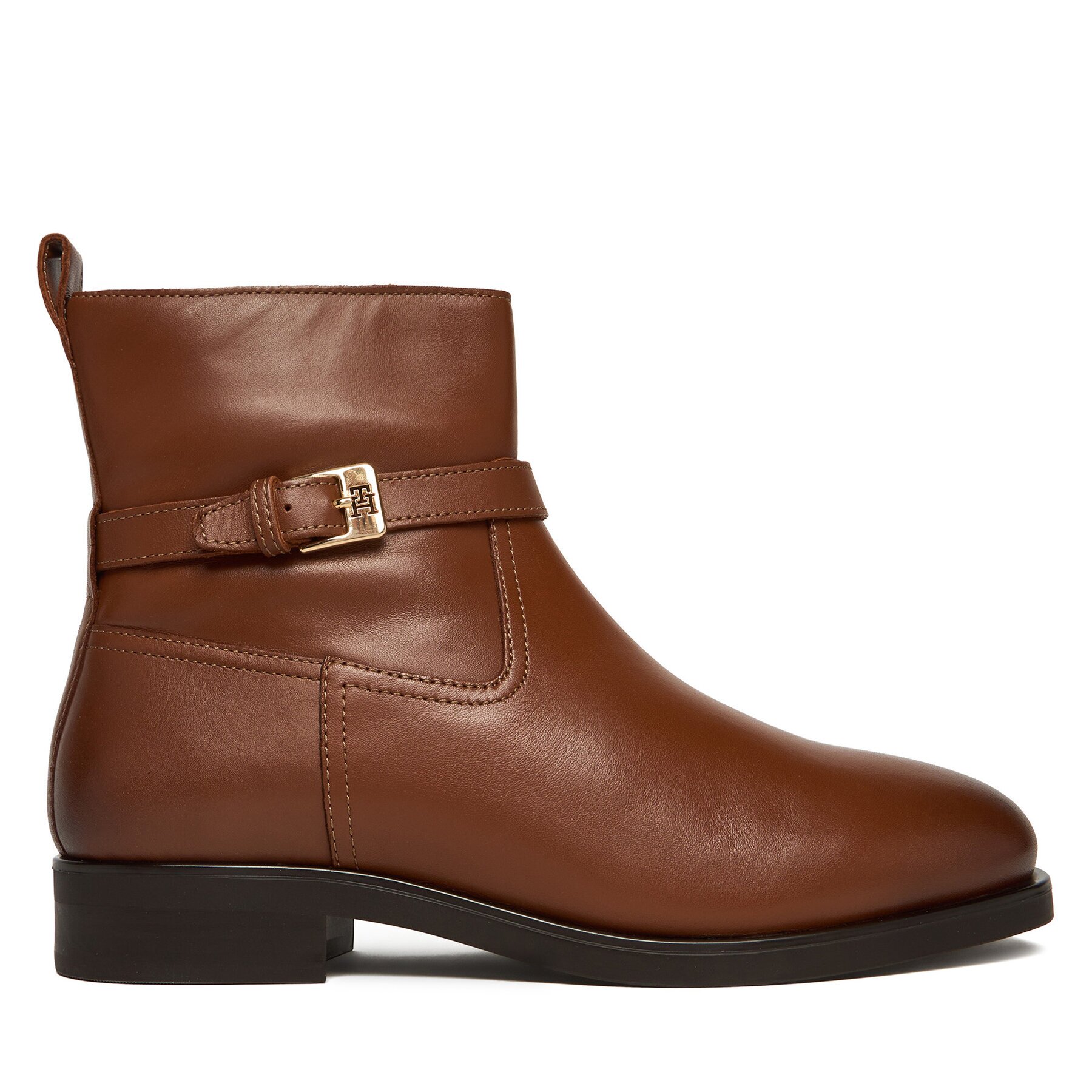 Tommy Hilfiger Боти Th Buckle Riding Leather Bootie FW0FW08781