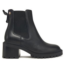 Tommy Hilfiger Боти Th Leather Chelsea Cleated Heel FW0FW08774