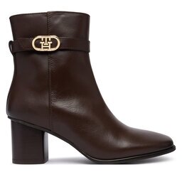 Tommy Hilfiger Боти Th Strap Leather Block Heel Boot FW0FW09488