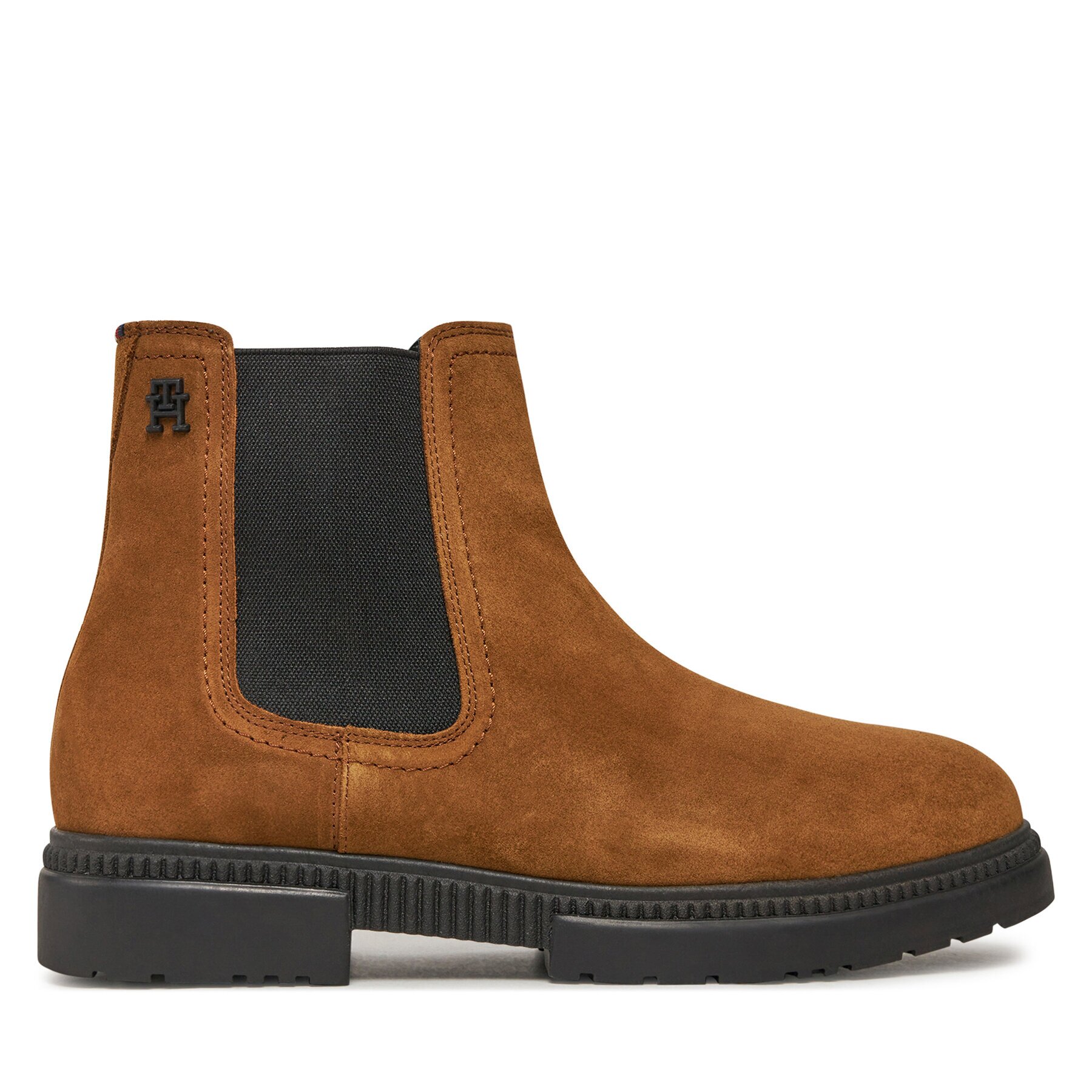 Tommy Hilfiger Боти тип челси Casual Cleated Suede Chelsea FM0FM05037