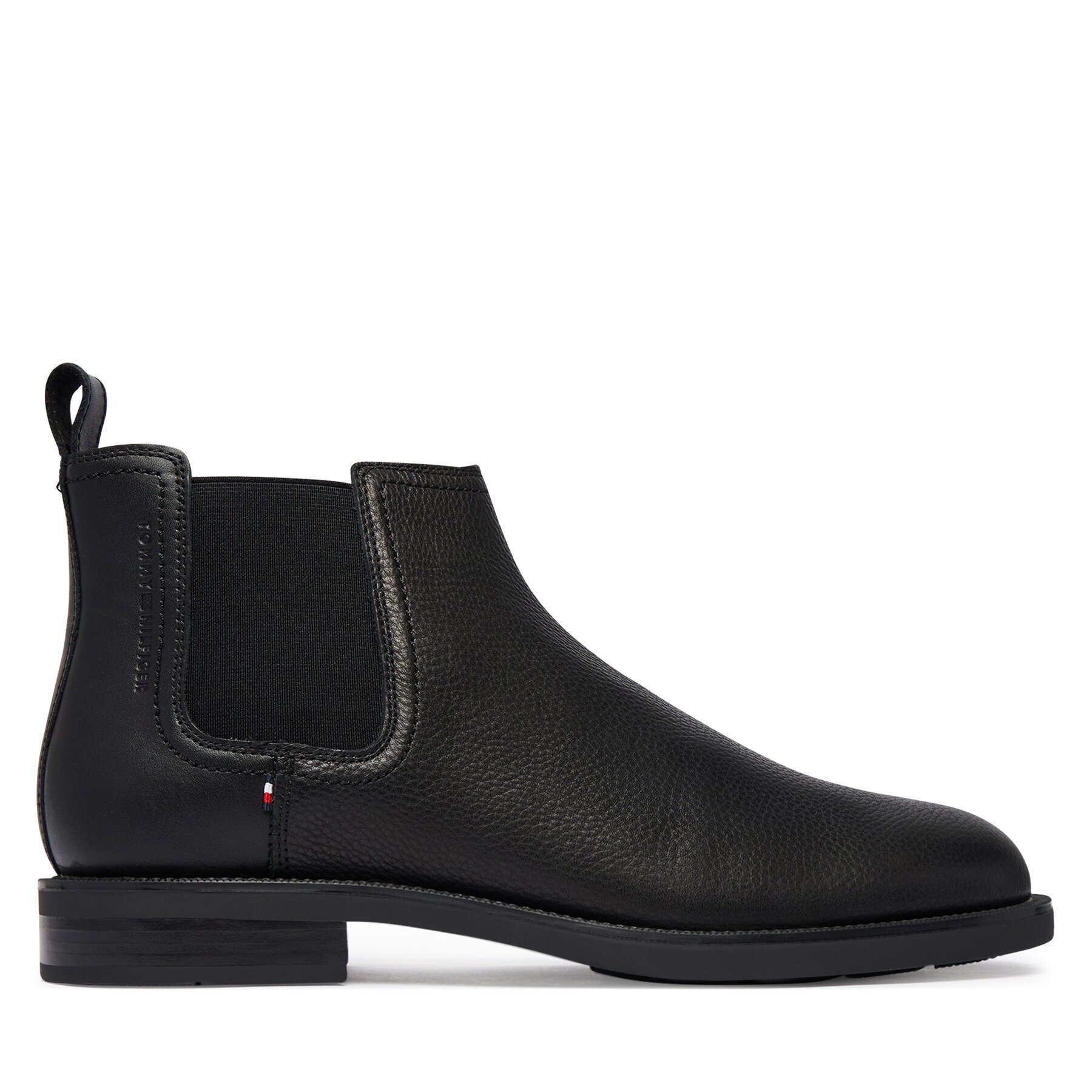 Tommy Hilfiger Боти тип челси Lth Mix Dress Hilfiger Chelsea FM0FM06090