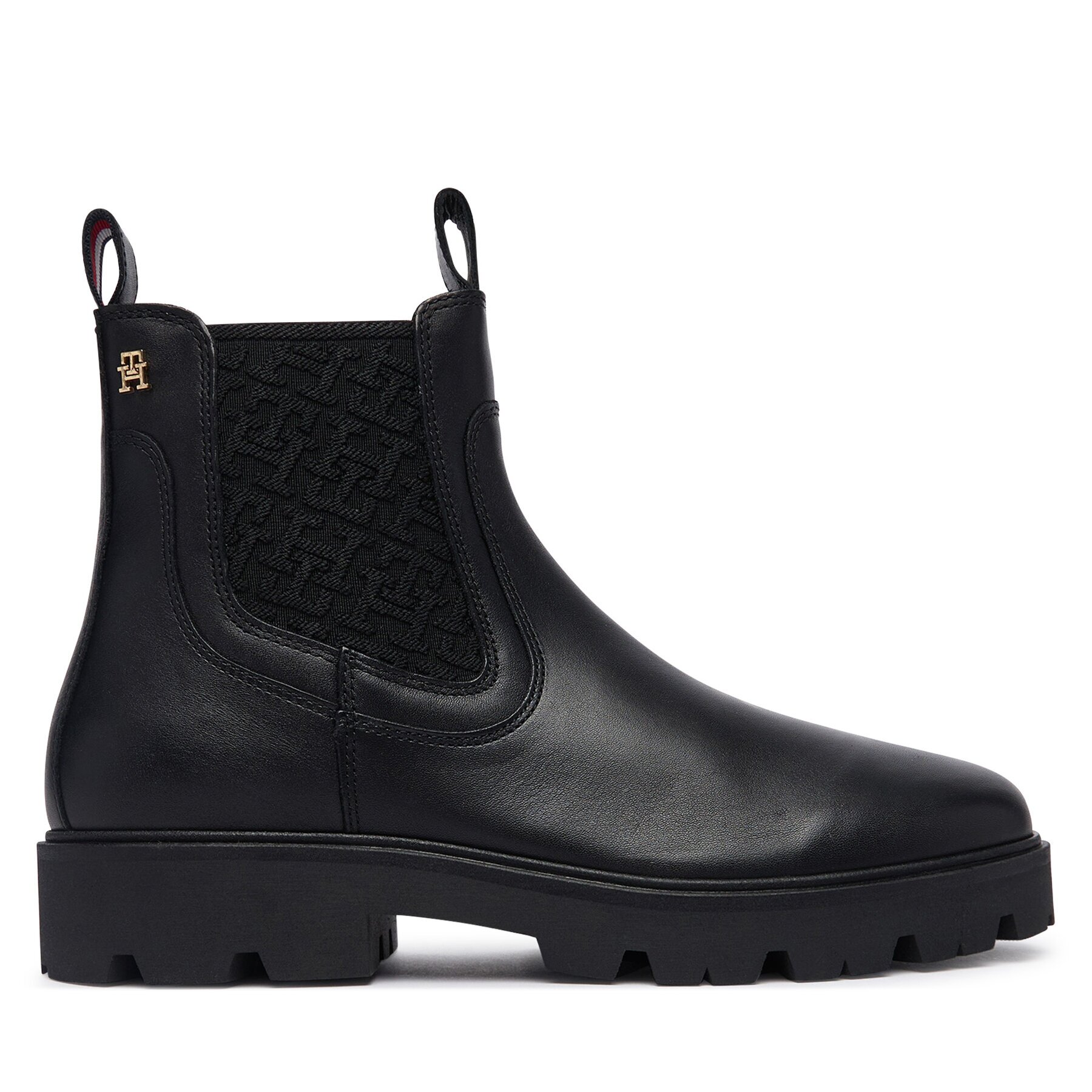 Tommy Hilfiger Боти тип челси Th Monogram Leather Chelsea Boot FW0FW09562