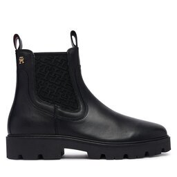 Tommy Hilfiger Боти тип челси Th Monogram Leather Chelsea Boot FW0FW09562