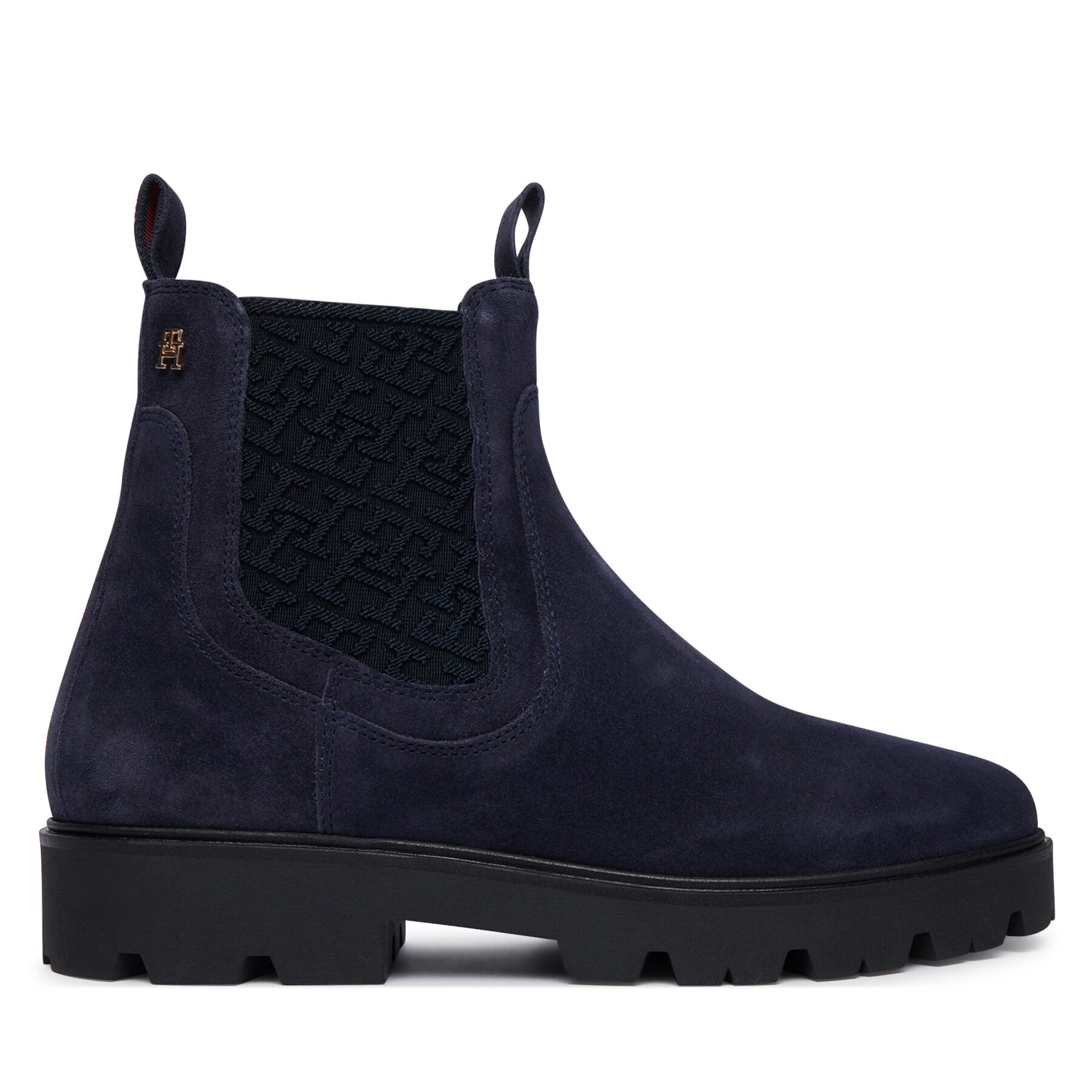 Tommy Hilfiger Боти тип челси Th Monogram Suede Chelsea Boot FW0FW09563