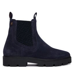 Tommy Hilfiger Боти тип челси Th Monogram Suede Chelsea Boot FW0FW09563