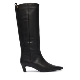 Tommy Hilfiger Ботуши Kitten Heel Leather High Boot FW0FW09568