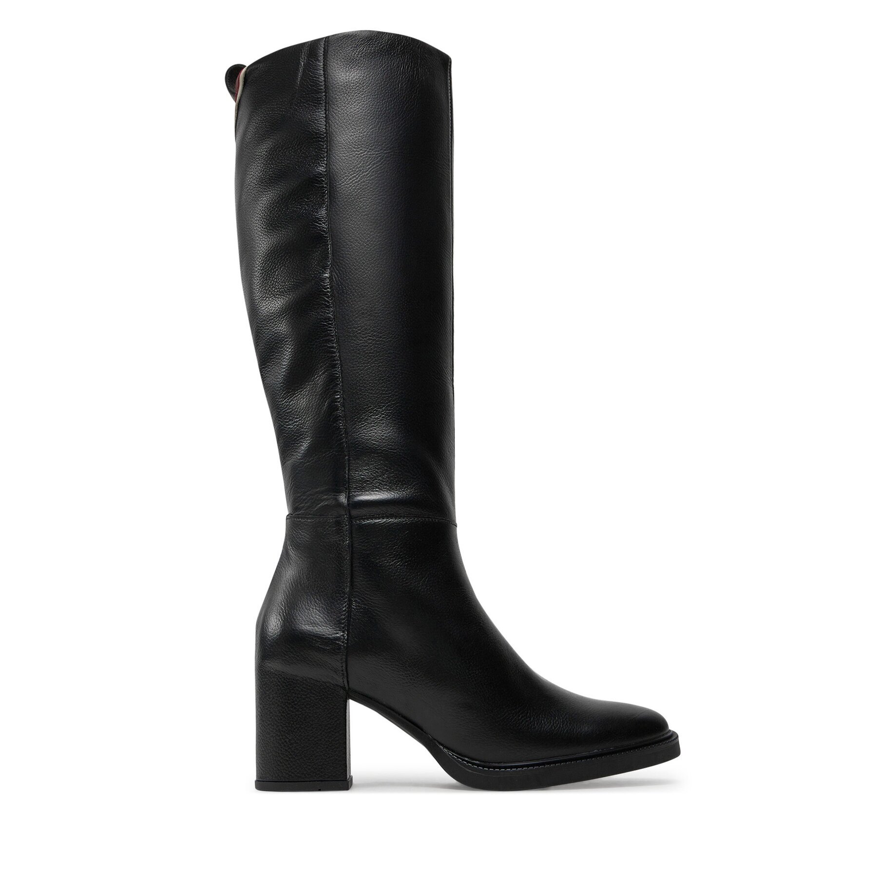 Tommy Hilfiger Ботуши Long Boot Mid Wrapped Lthr Heel FW0FW08099