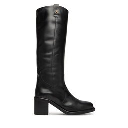 Tommy Hilfiger Ботуши Riding Lthr Long Boot Block Heel FW0FW08777