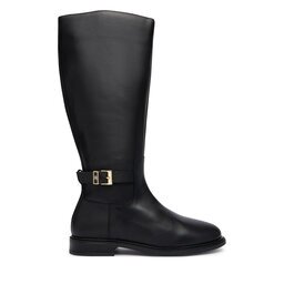 Tommy Hilfiger Ботуши Th Buckle Leather Knee Boot FW0FW09572