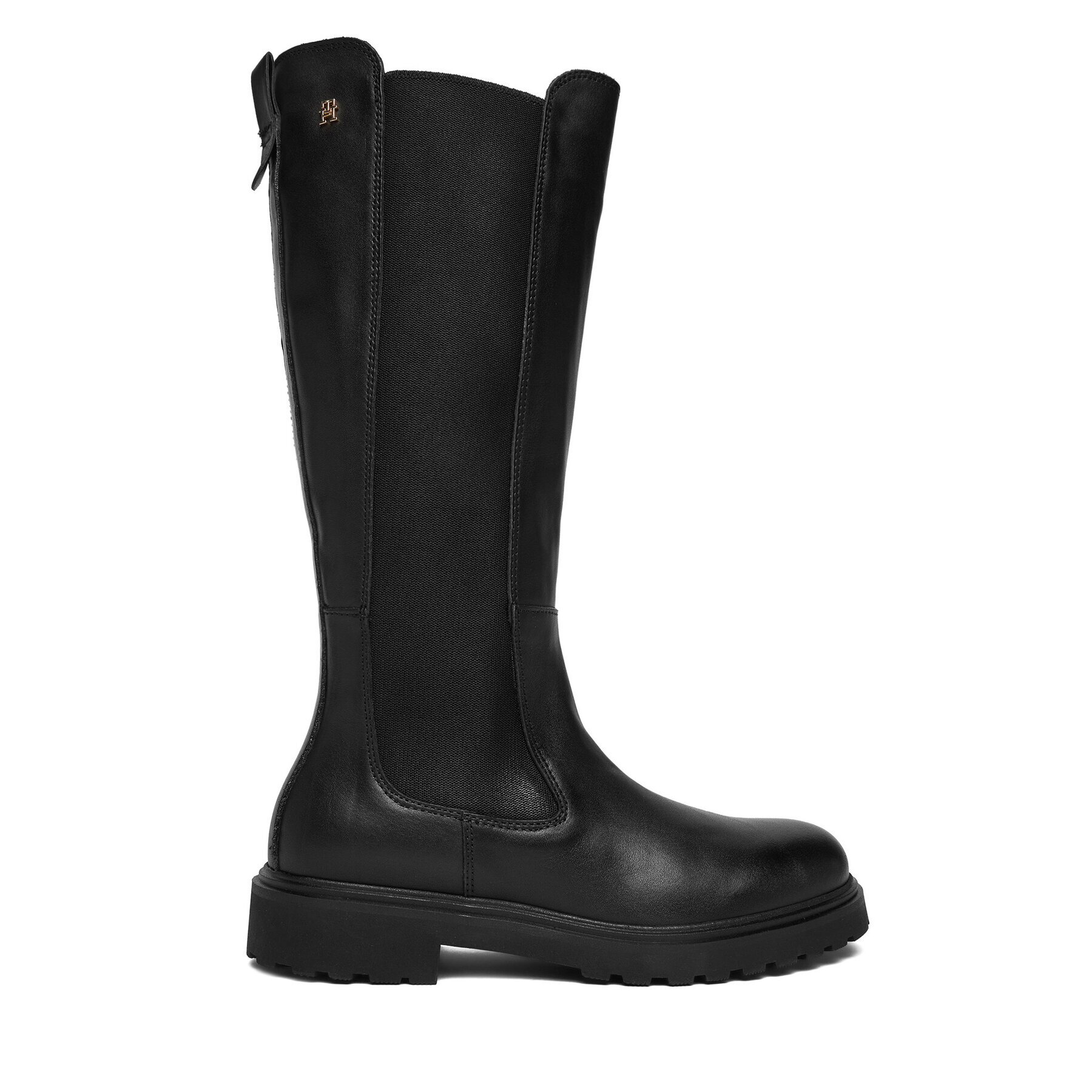Tommy Hilfiger Ботуши Th Lthr Cleated Long Boot FW0FW08985