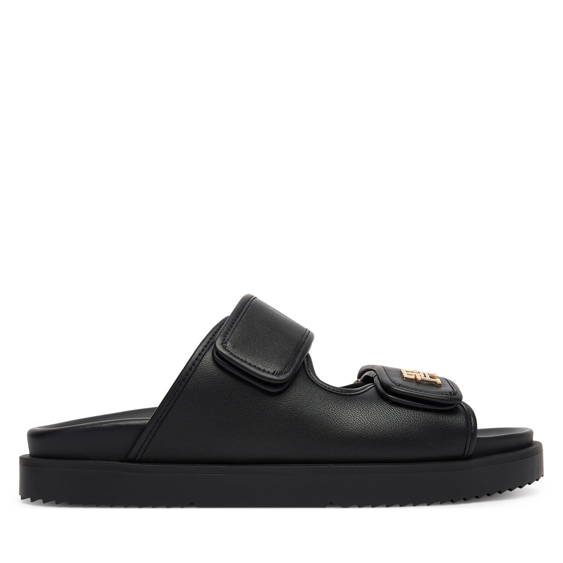 Tommy Hilfiger Чехли Double Strap Leather Sandal FW0FW09121
