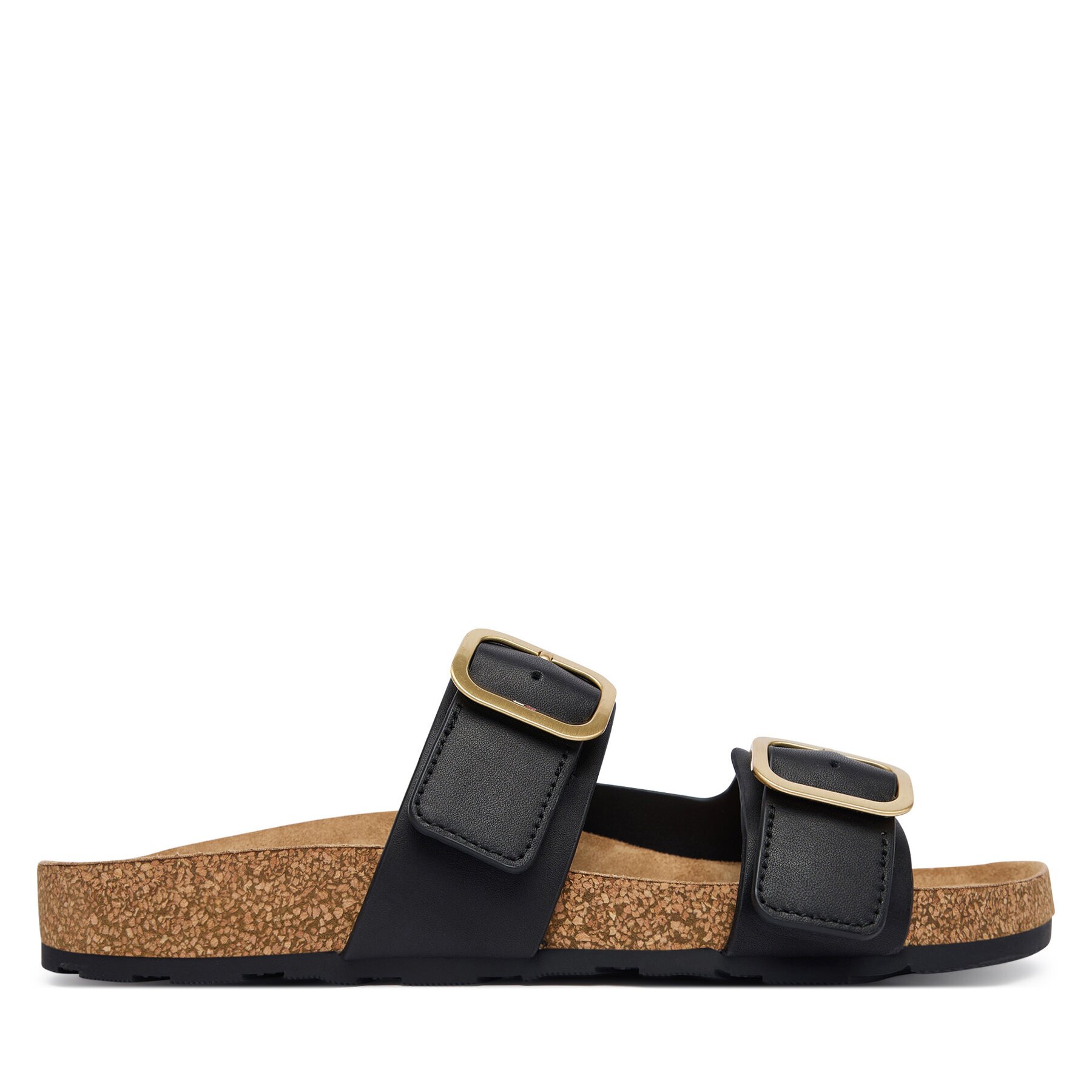 Tommy Hilfiger Чехли Leather Double Strap Cork Sandals FW0FW09118