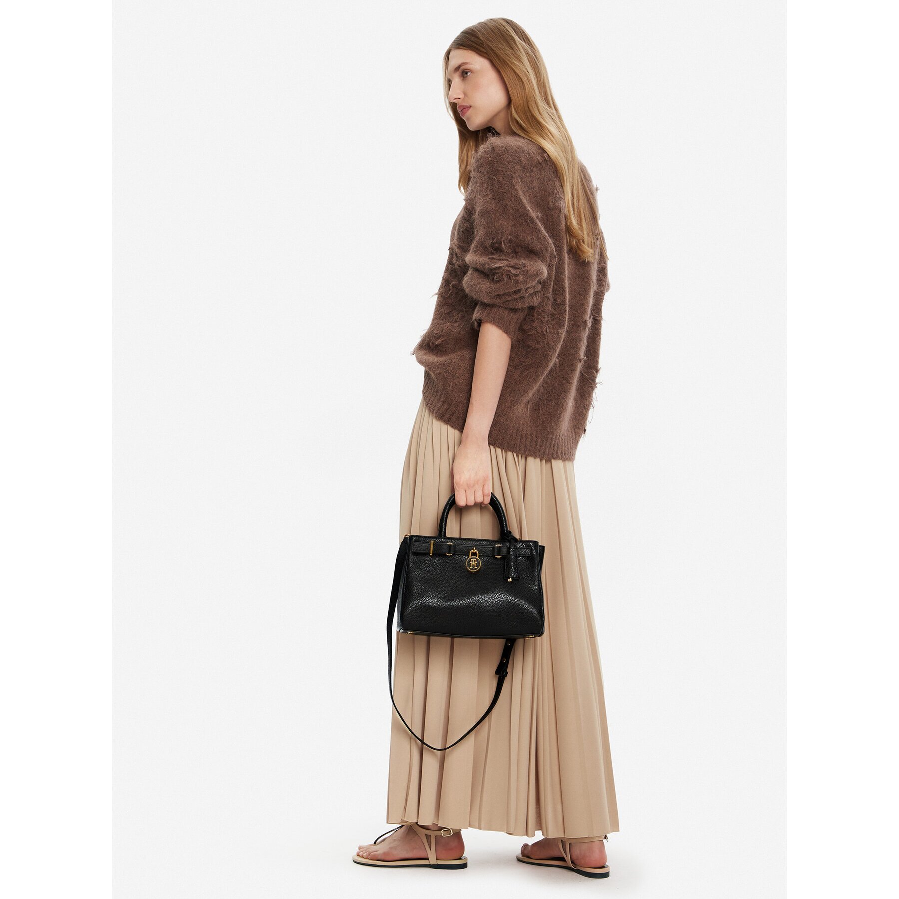 Tommy Hilfiger Дамска чанта American Icon Mini Tote Leather AW0AW17926