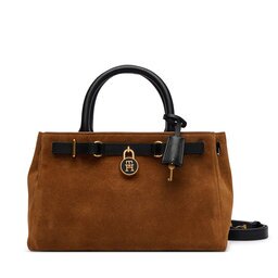 Tommy Hilfiger Дамска чанта American Icon Mini Tote Suede Le AW0AW18202