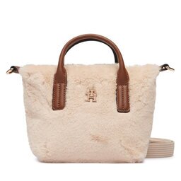 Tommy Hilfiger Дамска чанта Popette Micro Tote Faux Fur AW0AW19311
