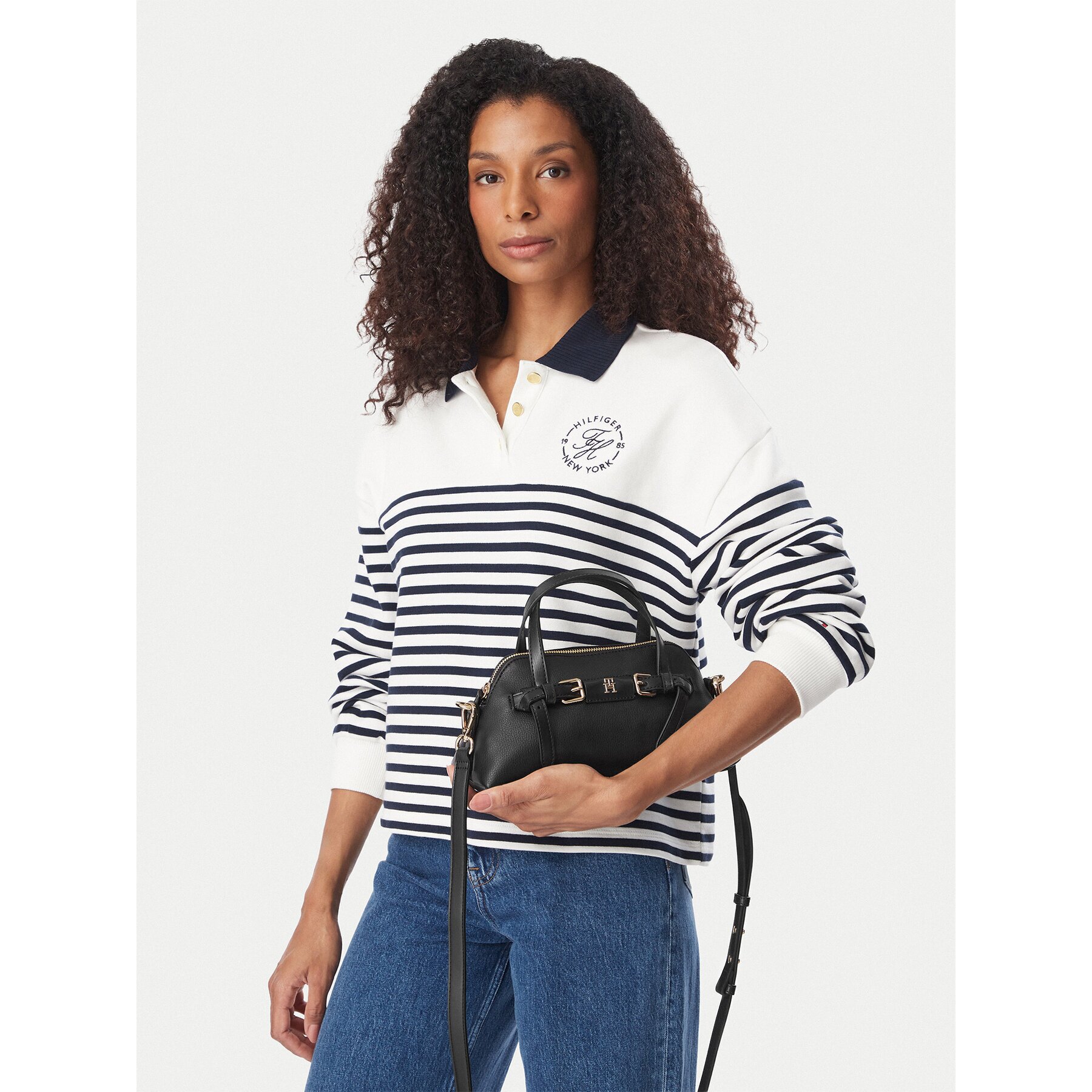 Tommy Hilfiger Дамска чанта Th Buckle Mini Tote AW0AW19034