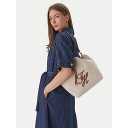 Tommy Hilfiger Дамска чанта Th Elev Summer Bucket Canvas AW0AW18631