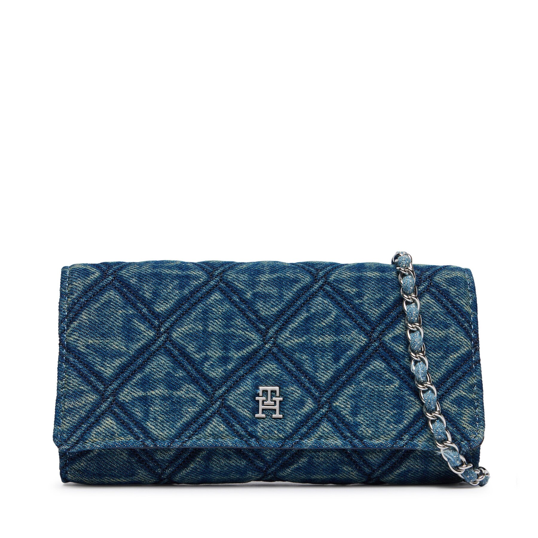 Tommy Hilfiger Дамска чанта Th Feminine Wallet Chain Denim AW0AW18903