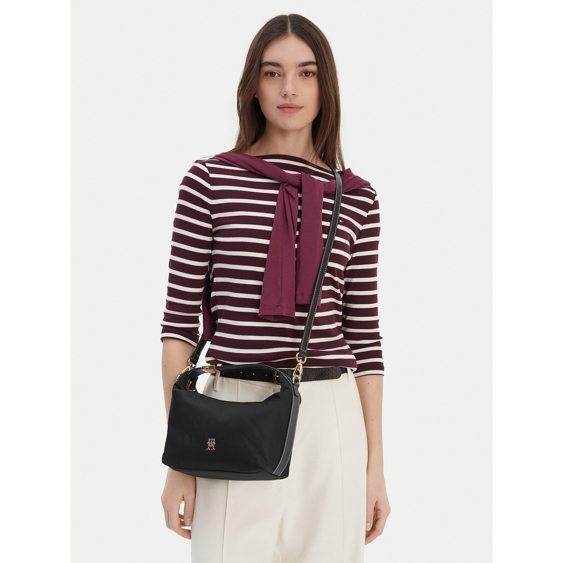 Tommy Hilfiger Дамска чанта Th Go Crossover Nylon AW0AW18164