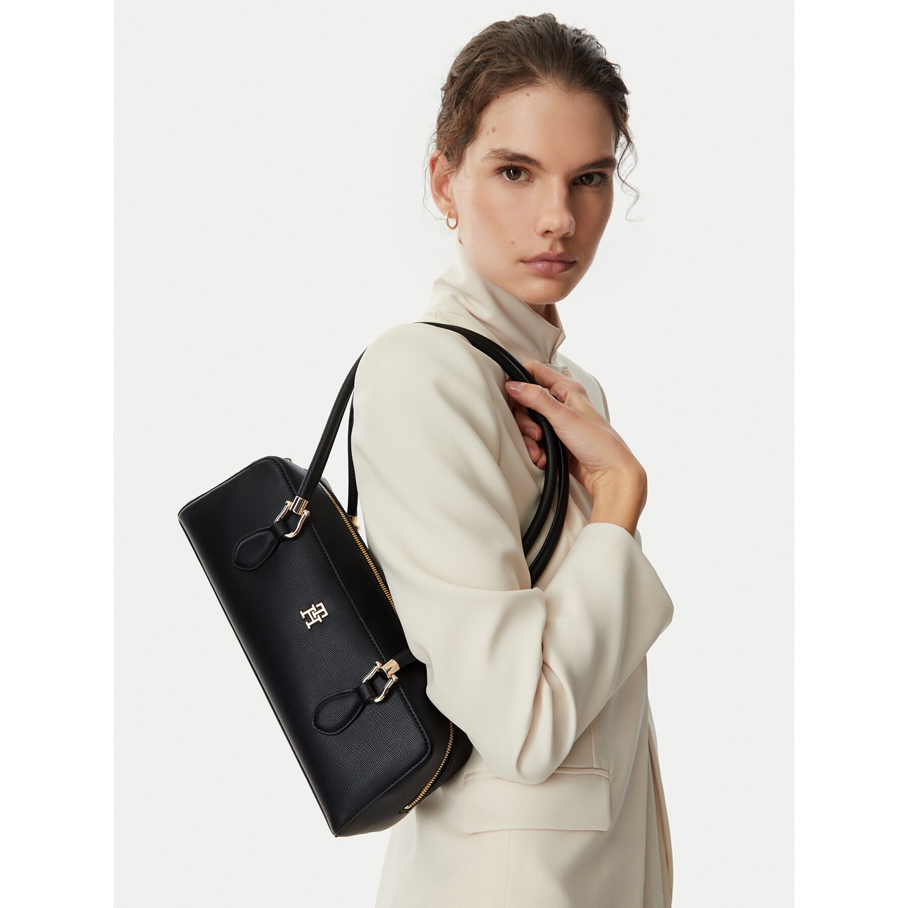 Tommy Hilfiger Дамска чанта Th Grace Shoulder Bag AW0AW18748