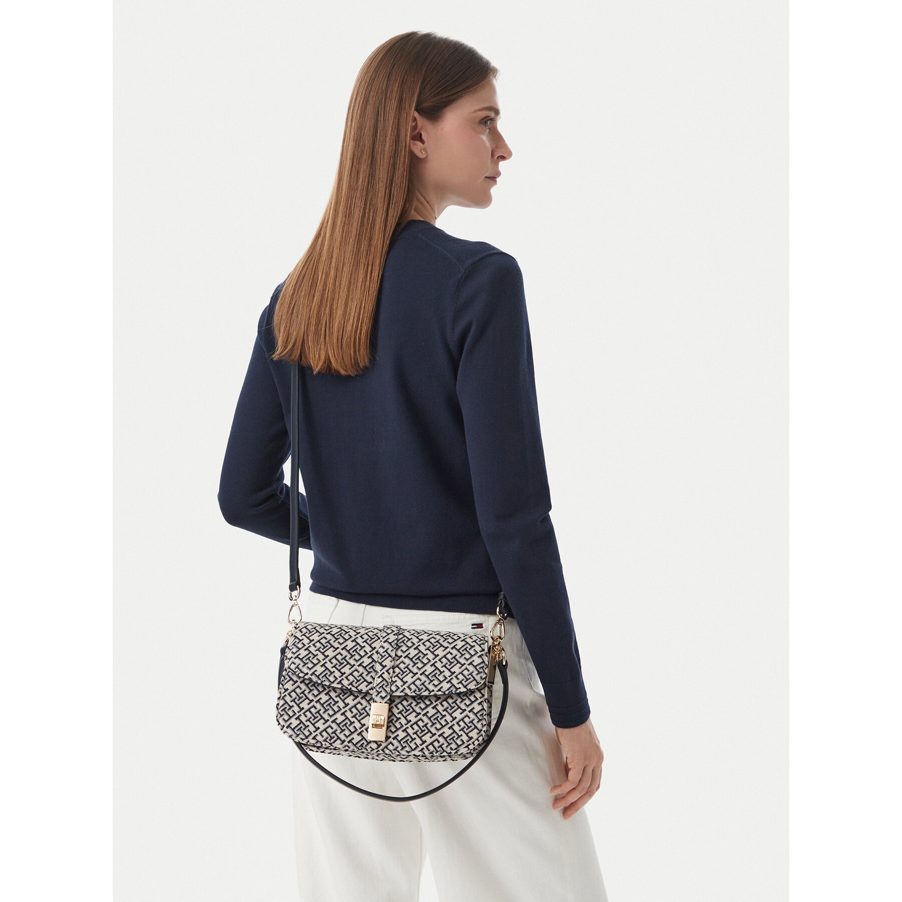 Tommy Hilfiger Дамска чанта Th Heritage Conv Crossover Jacqu AW0AW19322