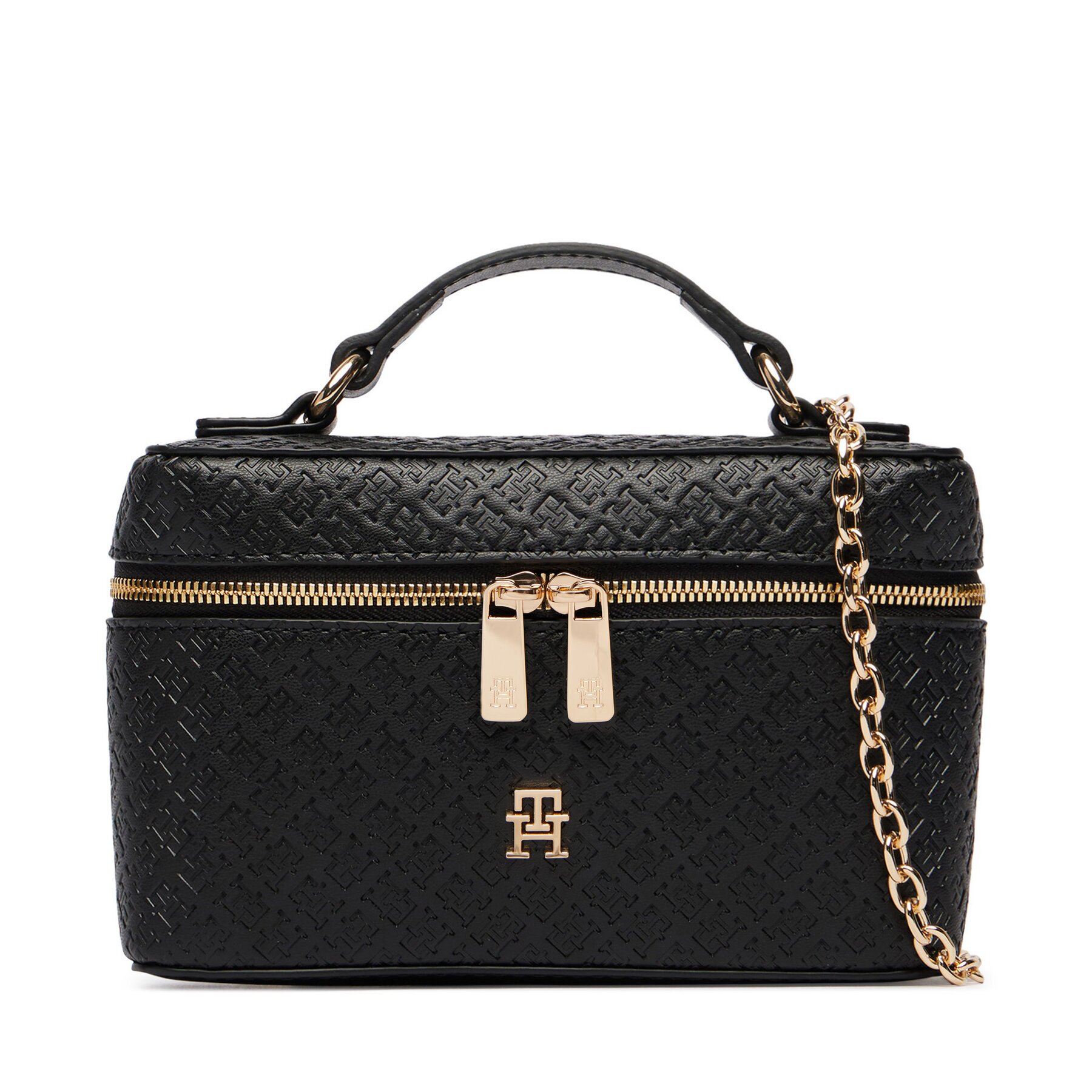 Tommy Hilfiger Дамска чанта Th Icon Chain Vanity Bag Mono AW0AW19021